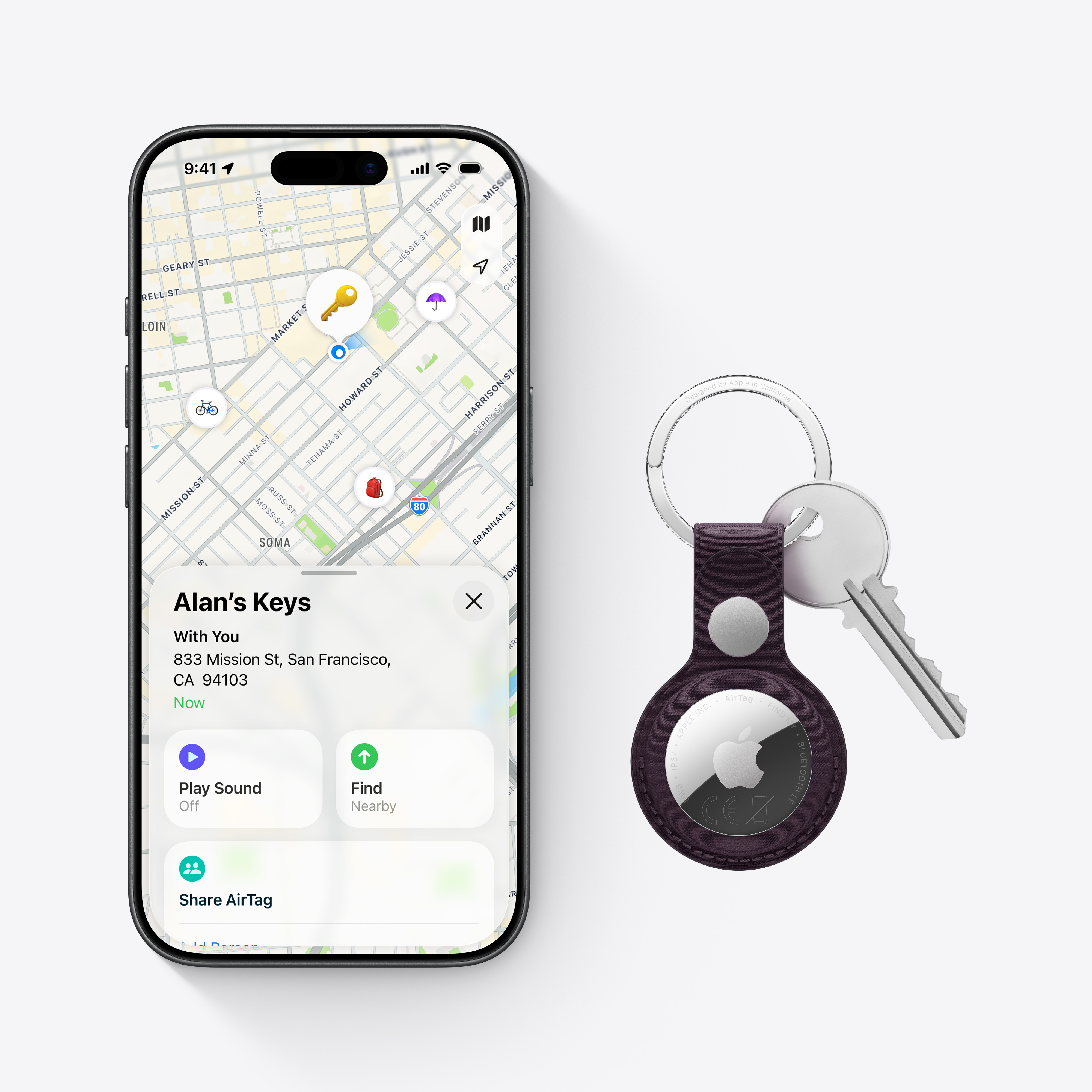 Apple AirTag (2e generatie) wit