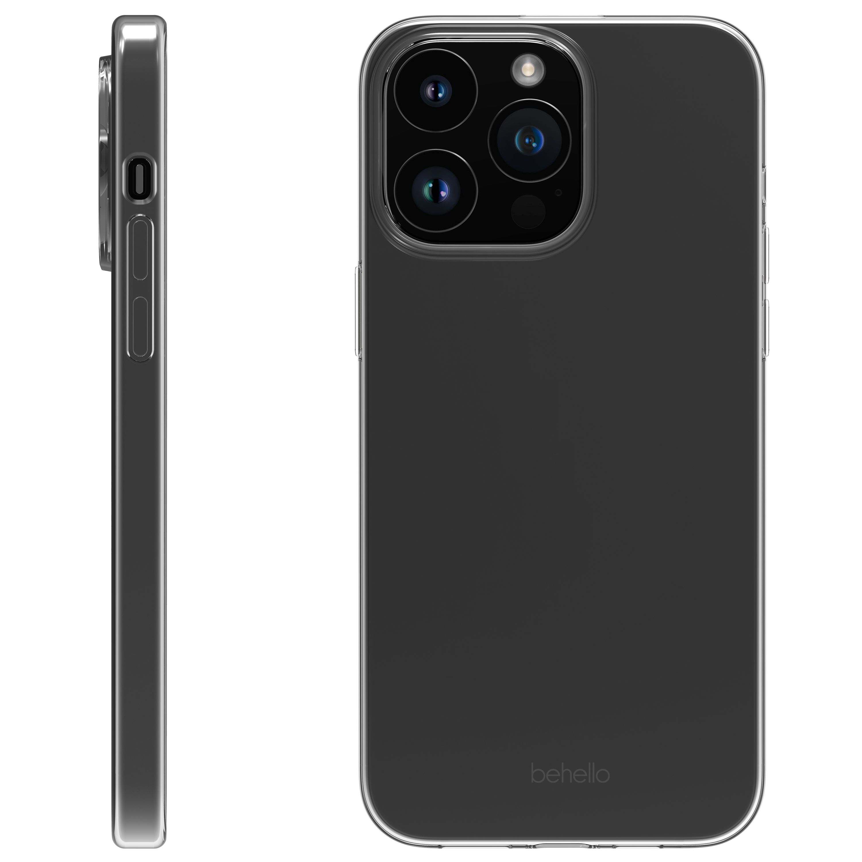 BeHello iPhone 15 Pro Thin gel case transparant