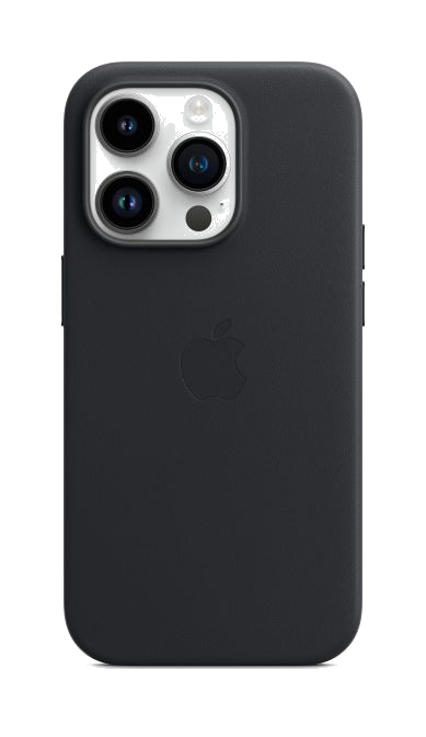Apple iPhone 14 Pro Leather case met MagSafe midnight