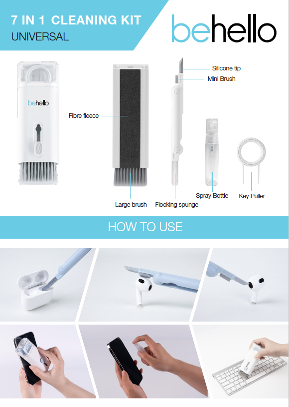 BeHello 7 in 1 Cleaning kit