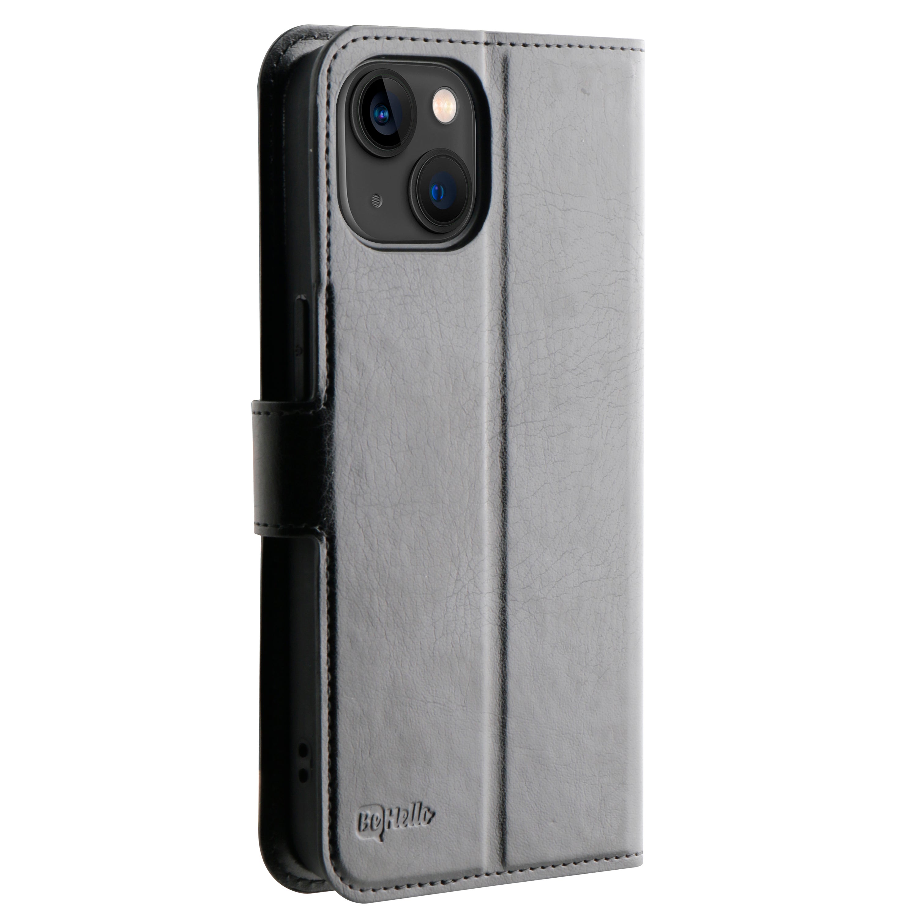 BeHello iPhone 14 Plus Gel wallet case zwart