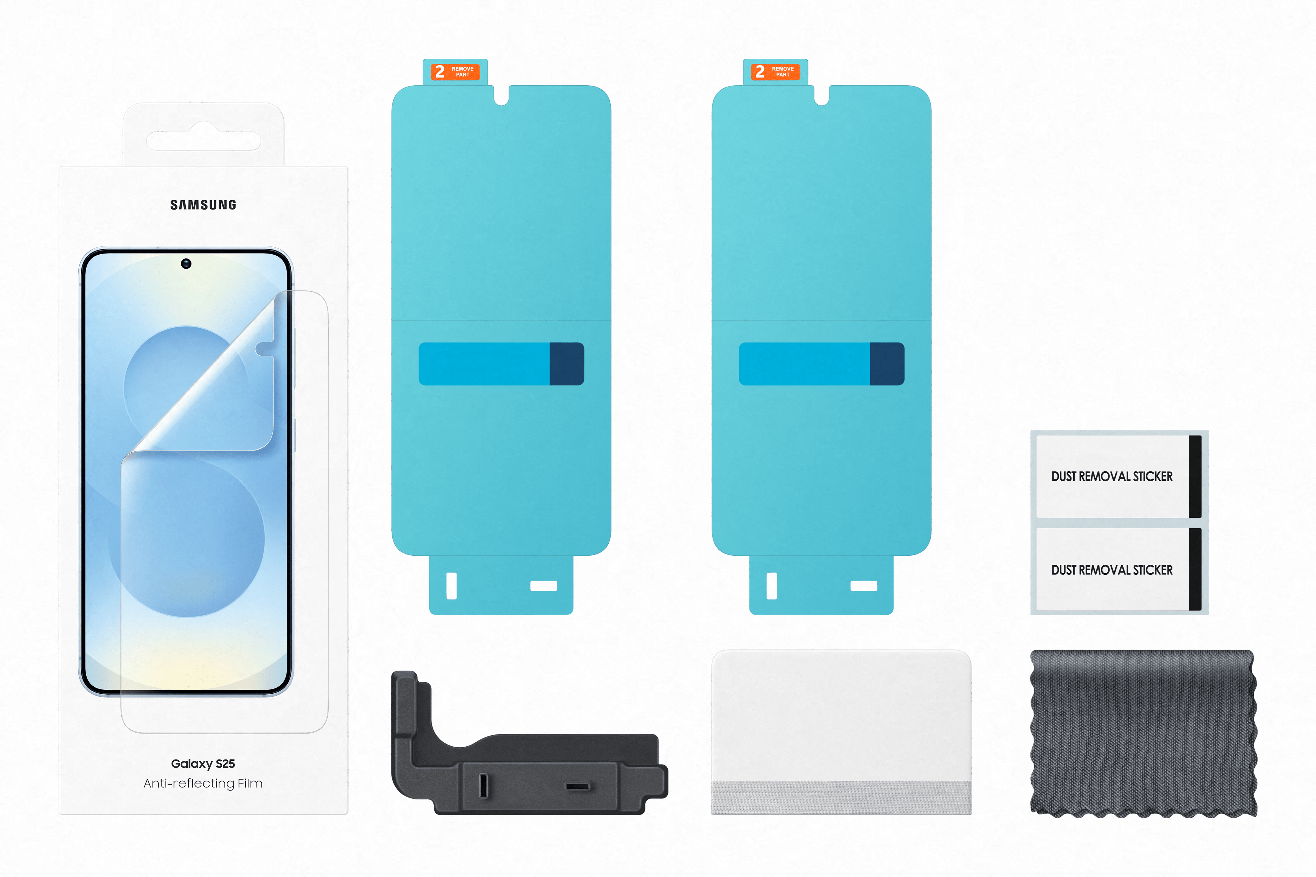 Samsung Galaxy S25 Anti-reflecting film screen protector transparant