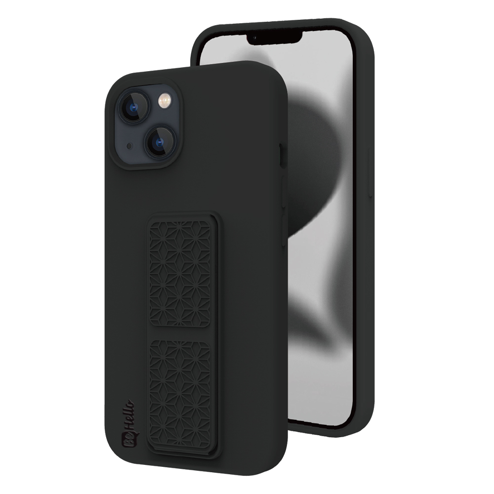 BeHello iPhone 14 Soft touch strap case zwart