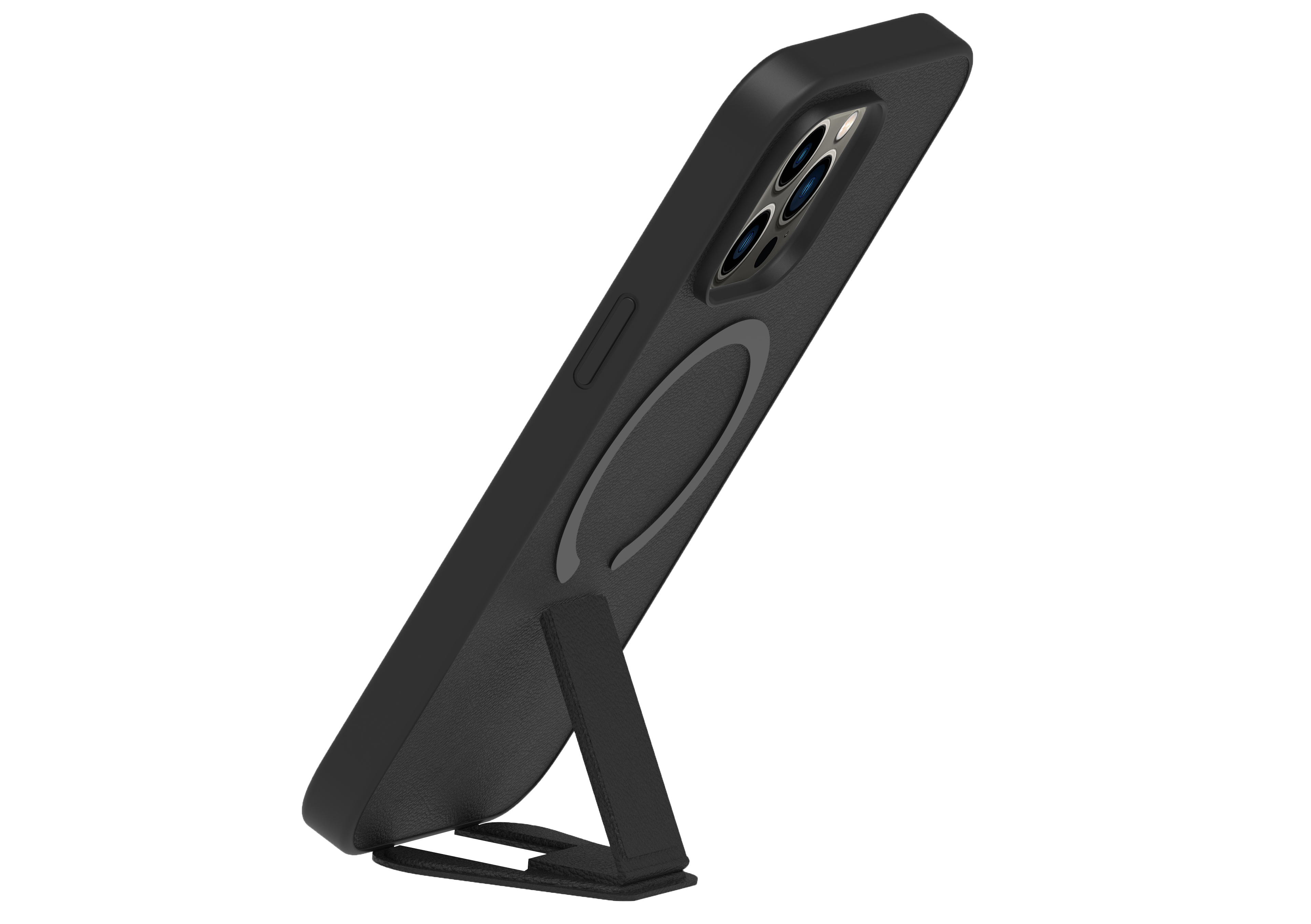 BeHello iPhone 14 Pro Stand case met magnetische ring zwart