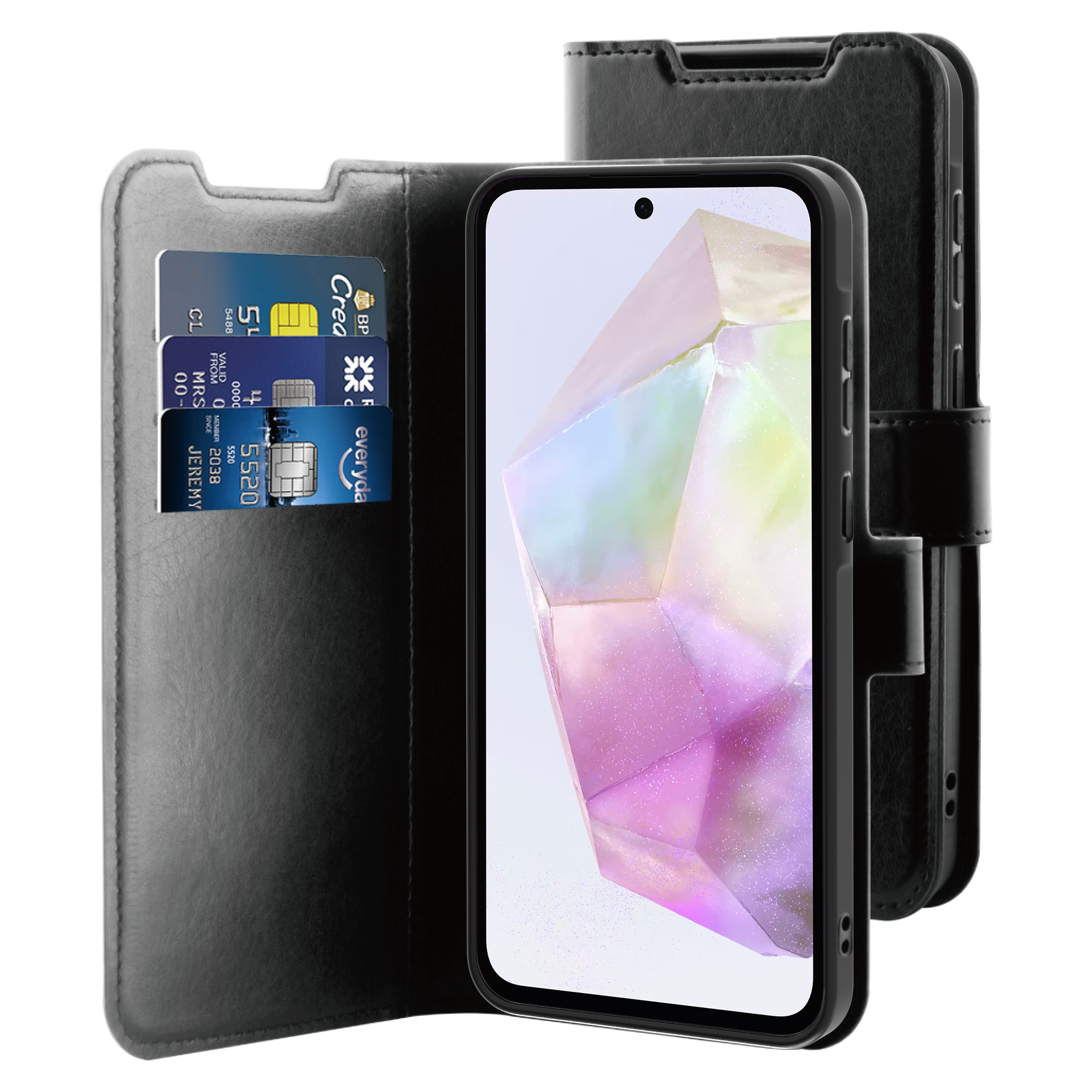 BeHello Samsung Galaxy A36 / A56 Gel wallet case zwart