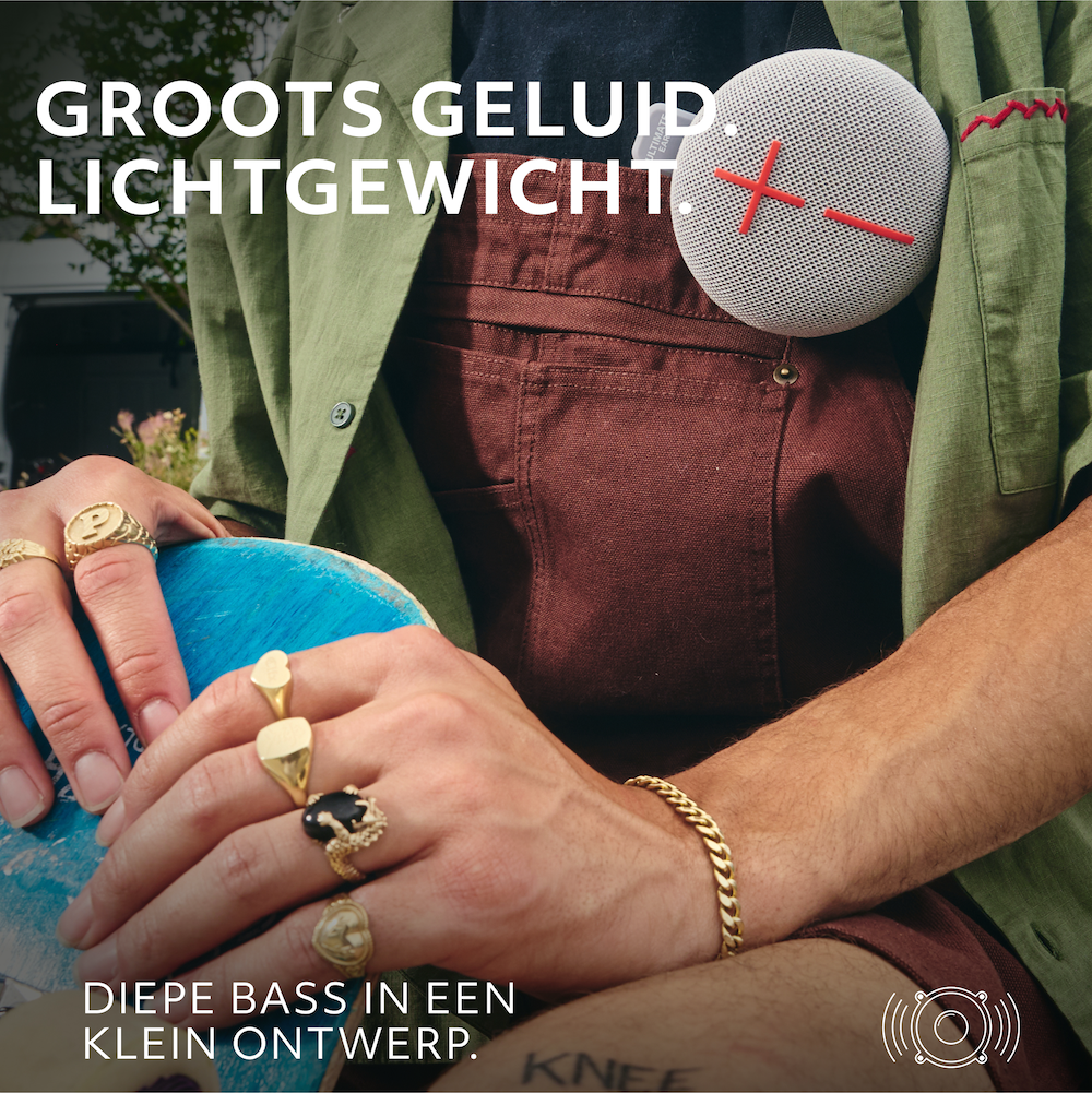 Ultimate Ears Miniroll bluetooth speaker grijs