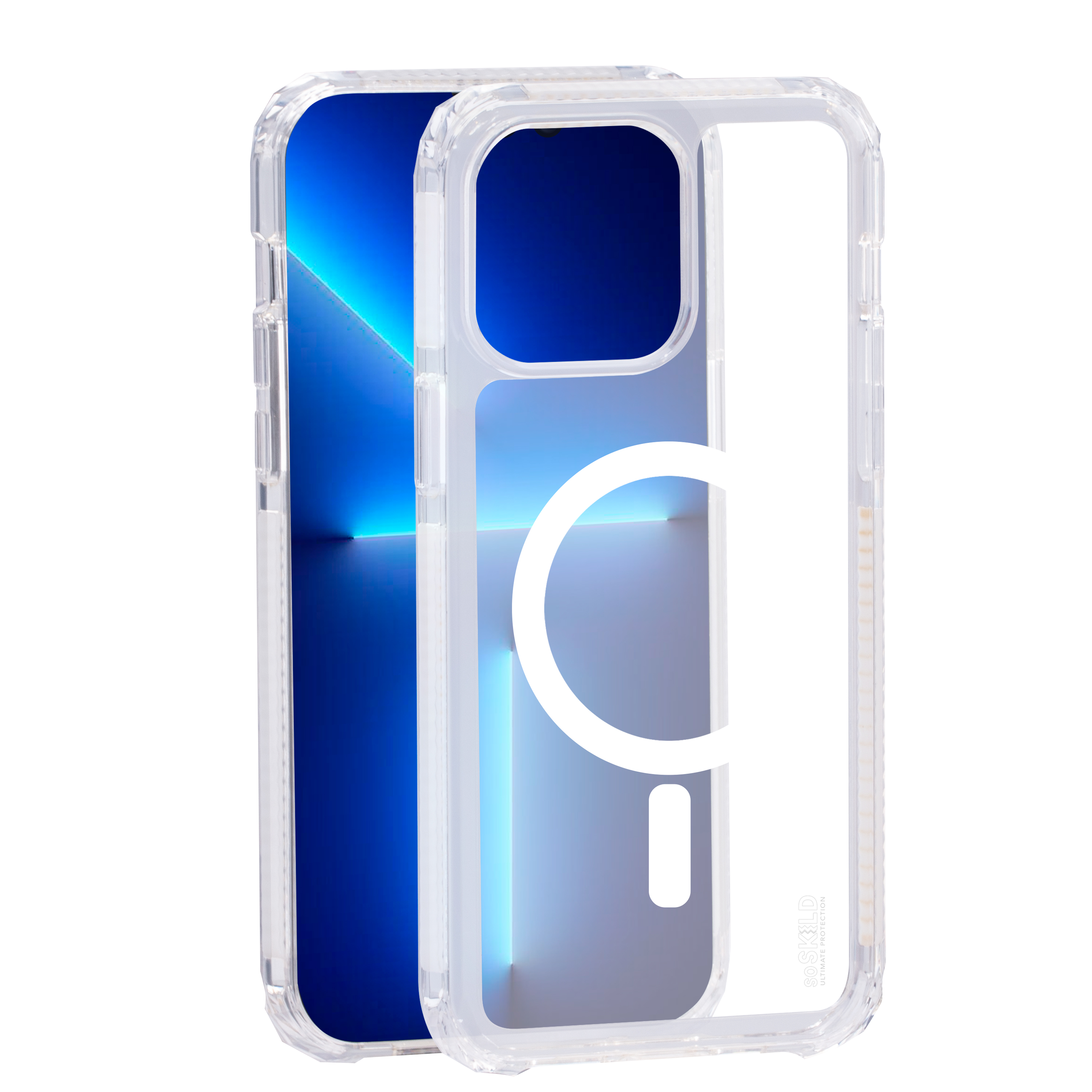 SoSkild iPhone 14 Pro Max Defend heavy impact case met magnetische ring transparant