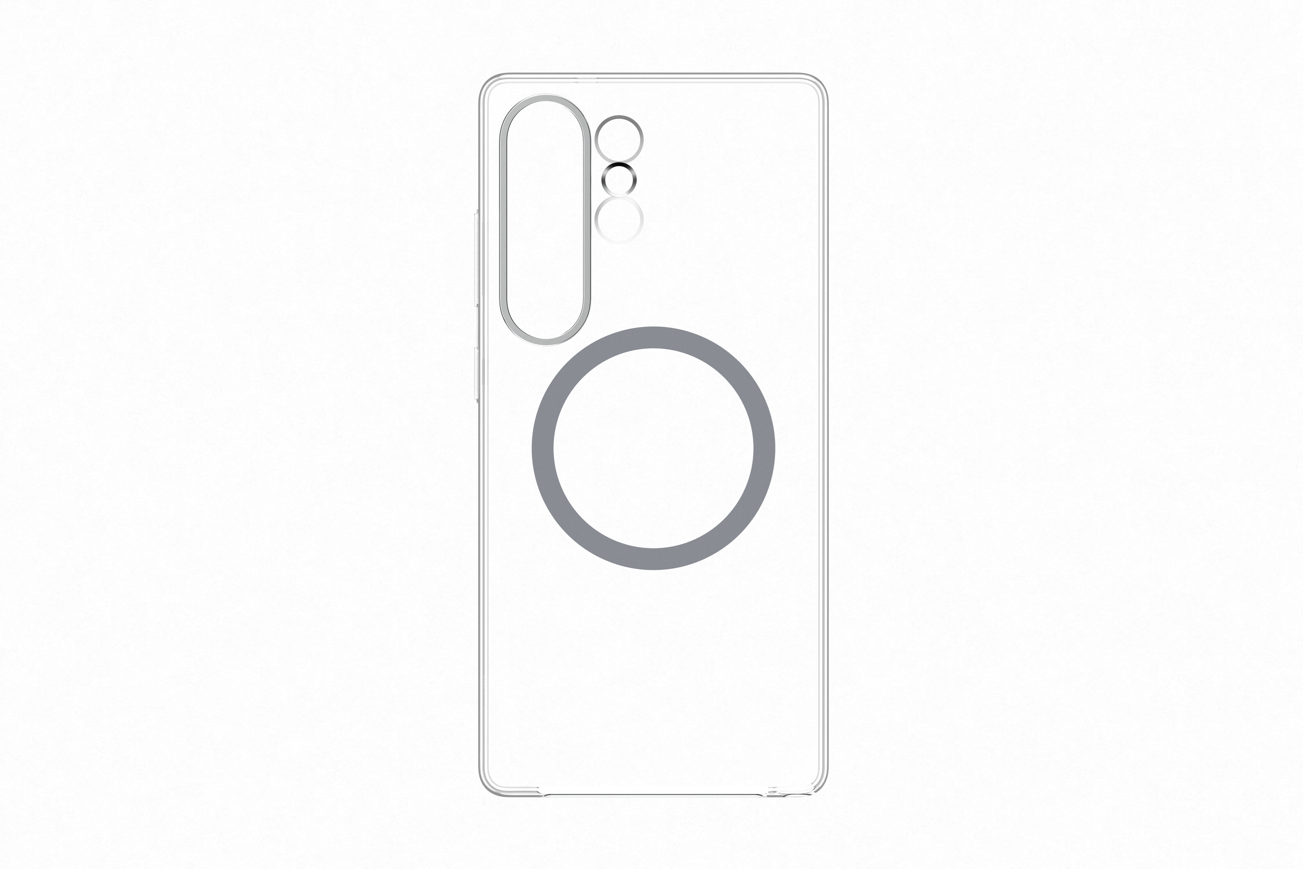 Samsung Galaxy S25 Ultra Clear magnet case transparant