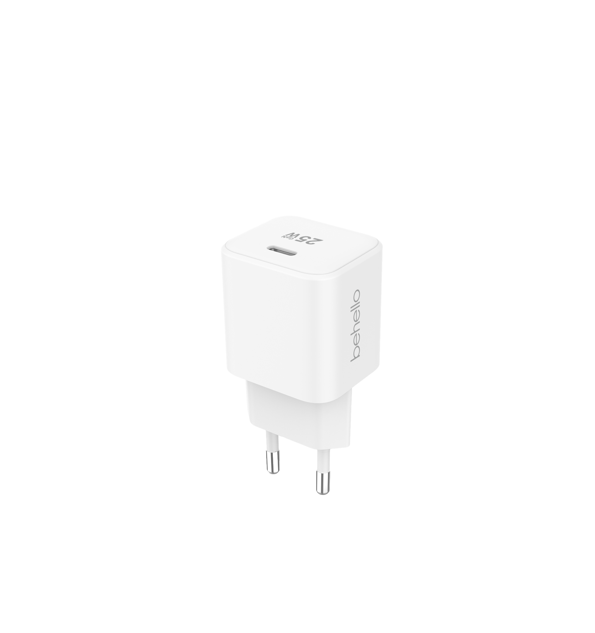 BeHello Oplader 25W GaN USB-C wit
