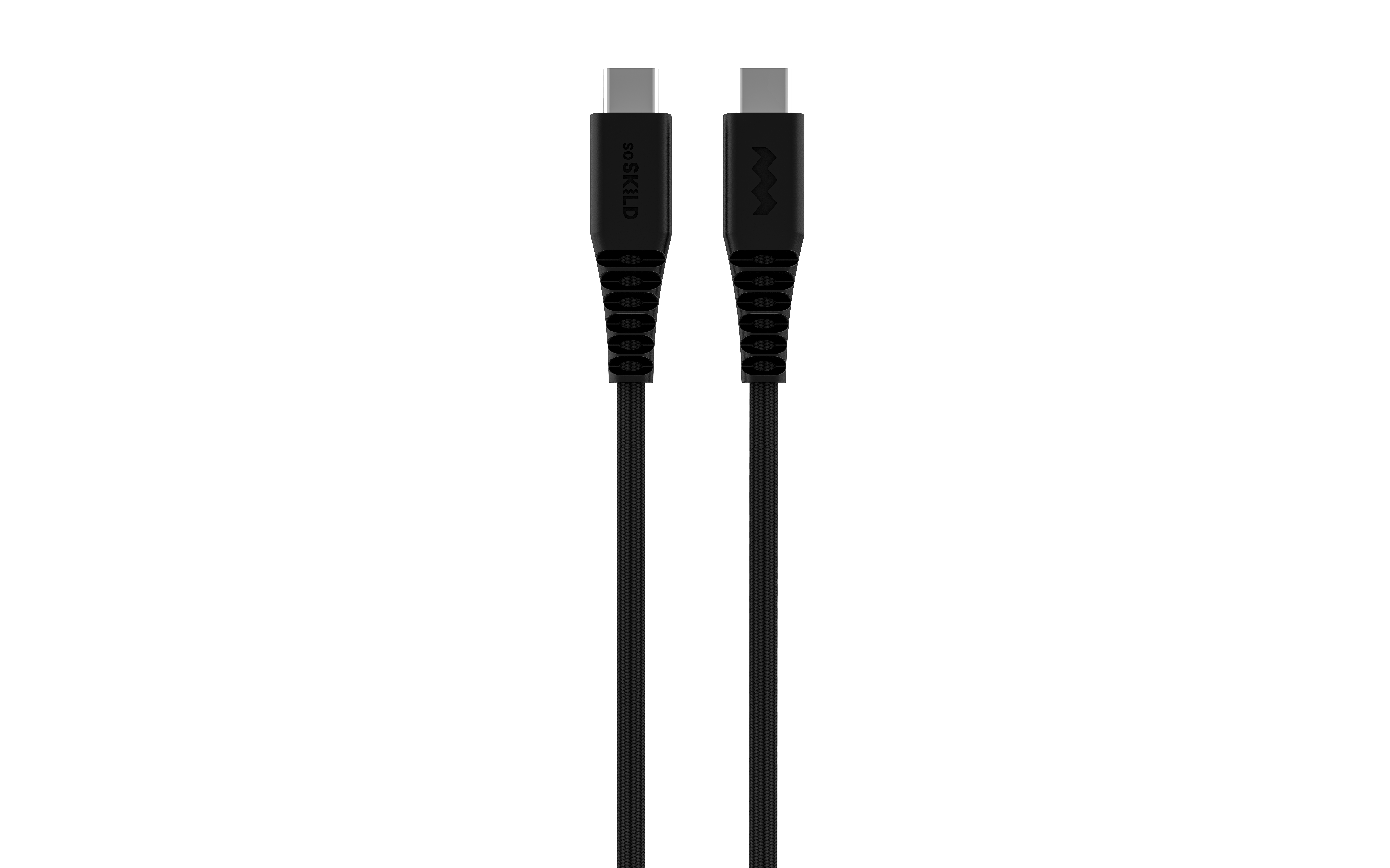 SoSkild Ultimate Cable USB-C naar USB-C verstevigde kabel 1.5m zwart
