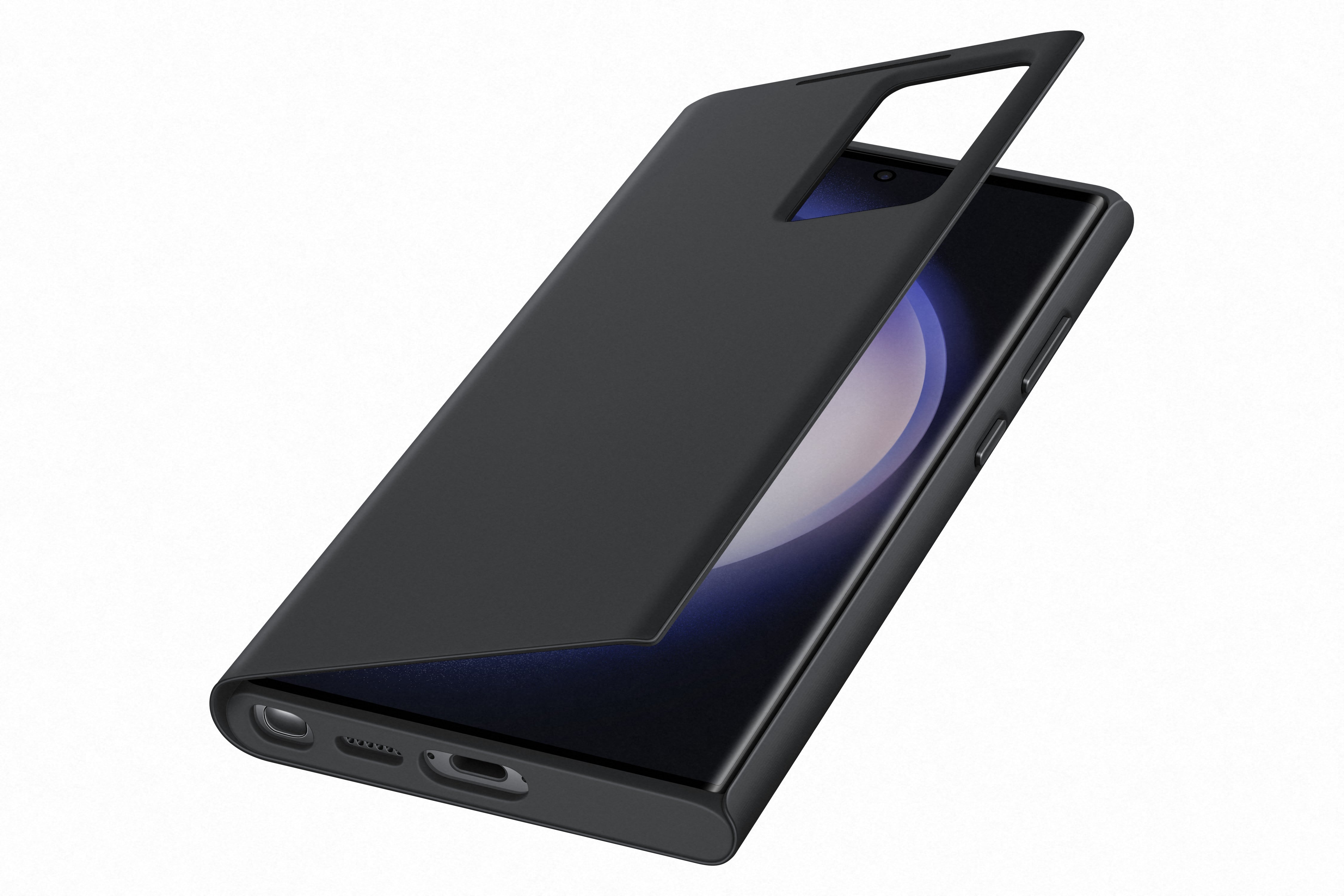 Samsung Galaxy S23 Ultra Smart view wallet case zwart