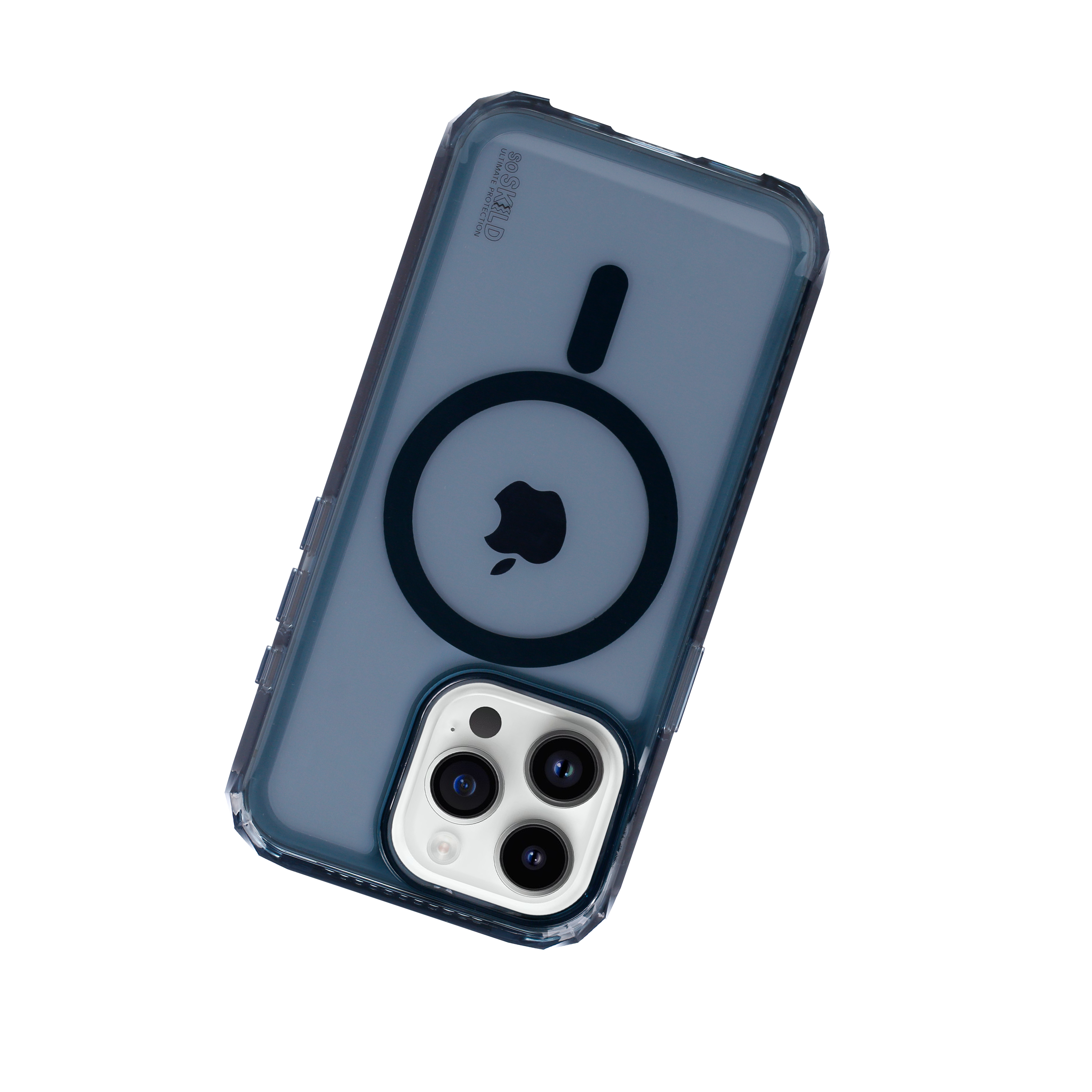 SoSkild iPhone 15 Pro Defend heavy impact case met magnetische ring grijs