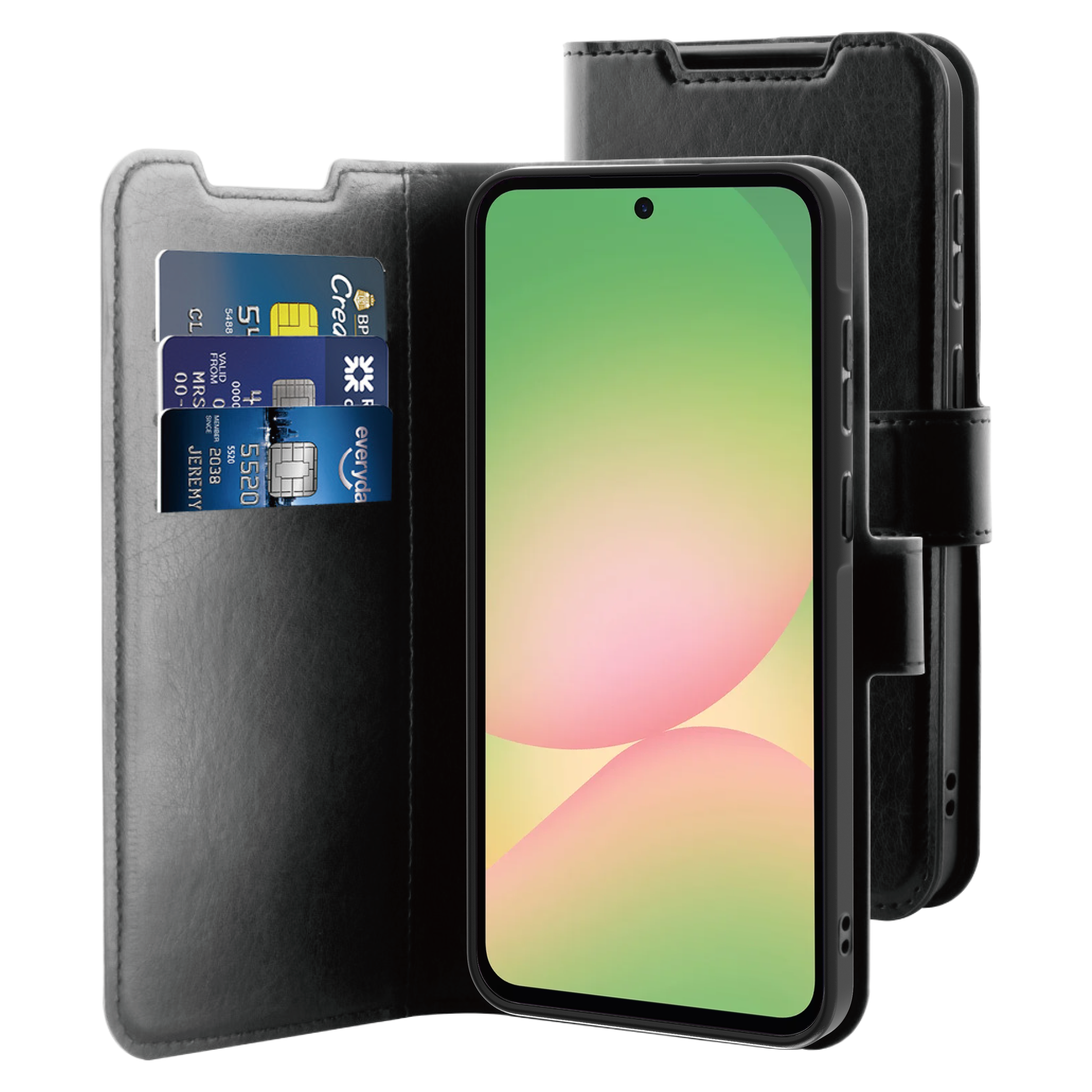 BeHello Samsung Galaxy A57 Gel wallet case zwart