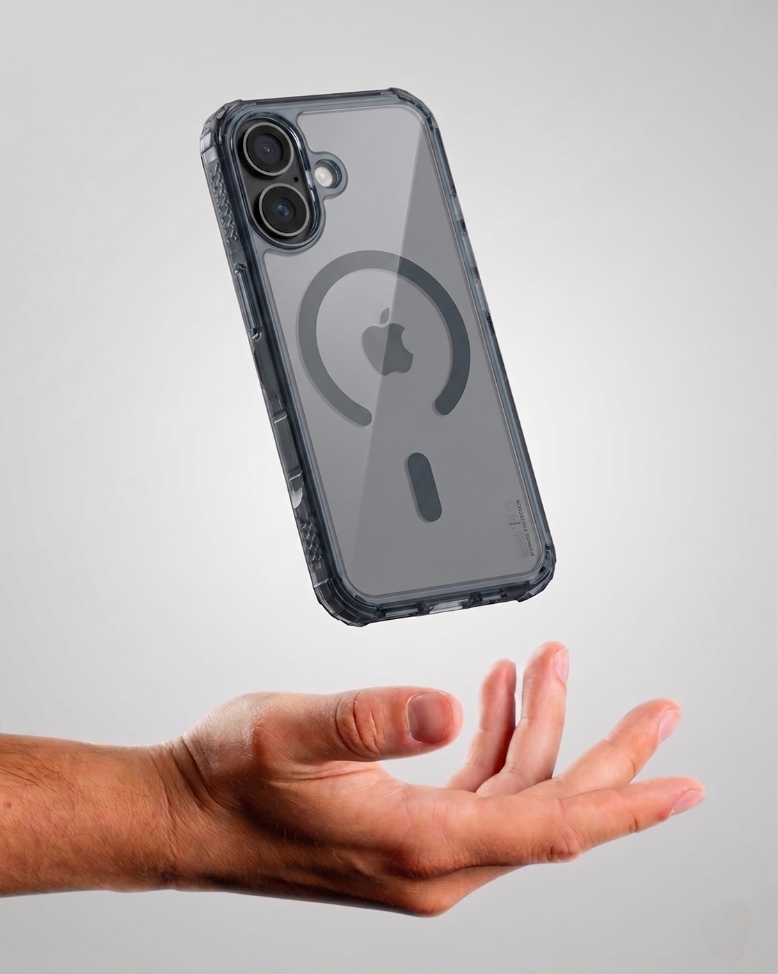 SoSkild iPhone 17 Defend heavy impact case met magnetische ring grijs