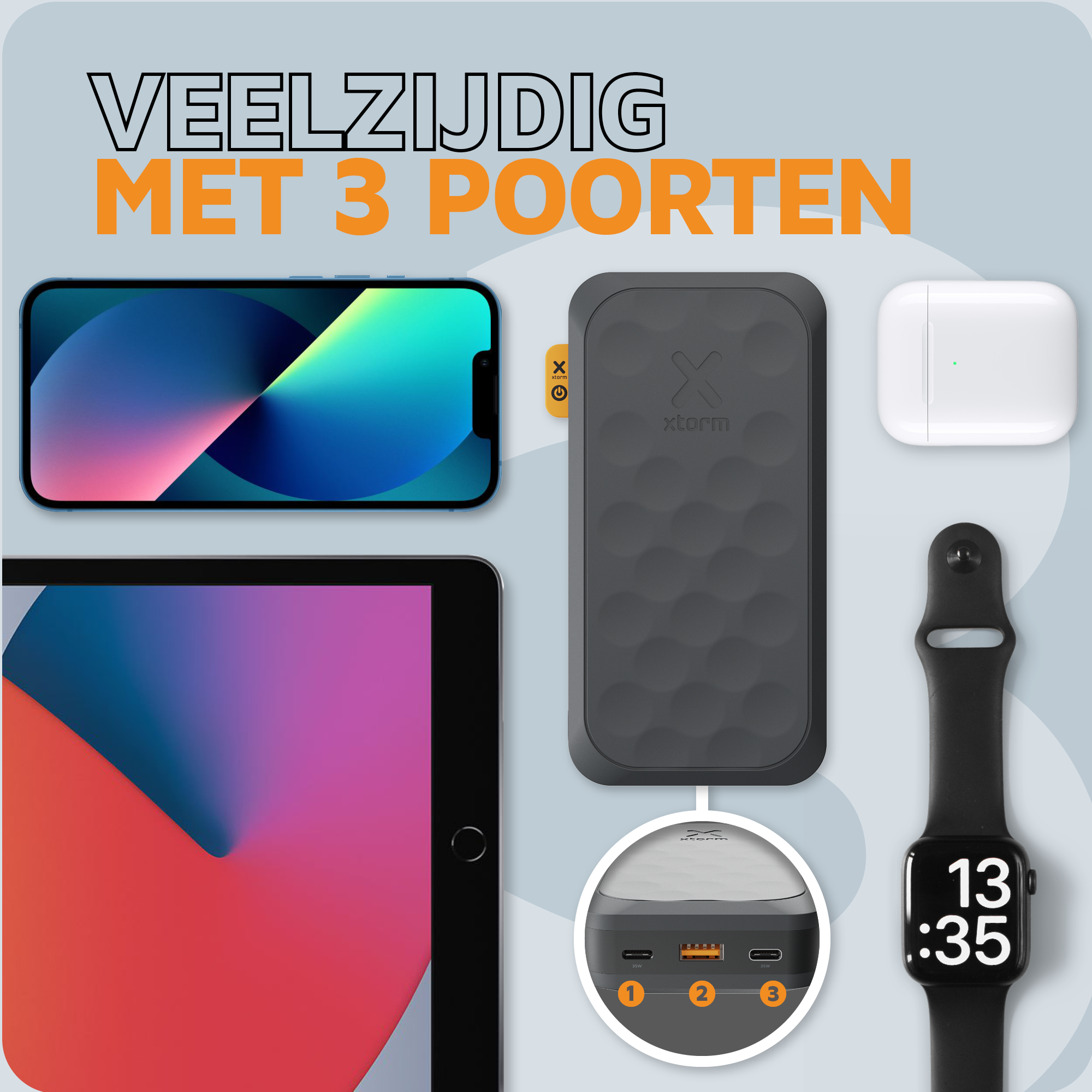 Xtorm Powerbank 20.000mAh 35W zwart