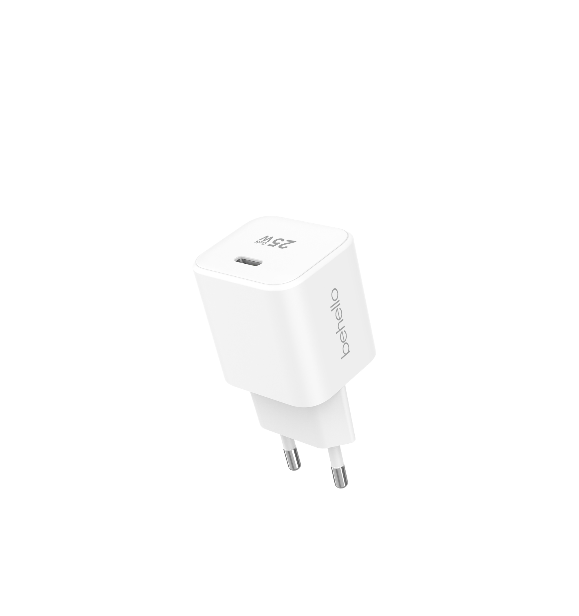 BeHello Oplader 25W GaN USB-C wit