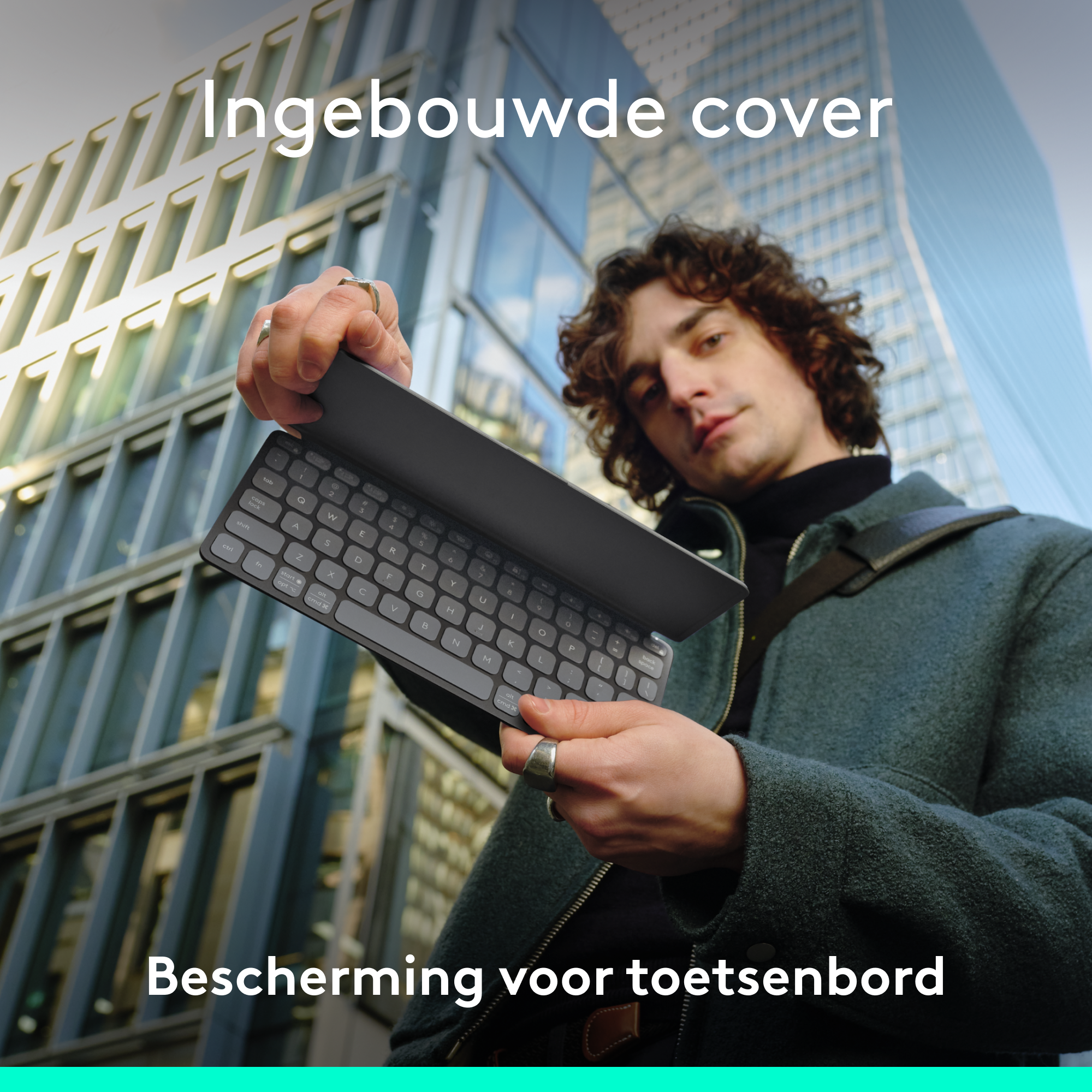 Logitech iPad Keys-To-Go 2 draadloos toetsenbord US grijs