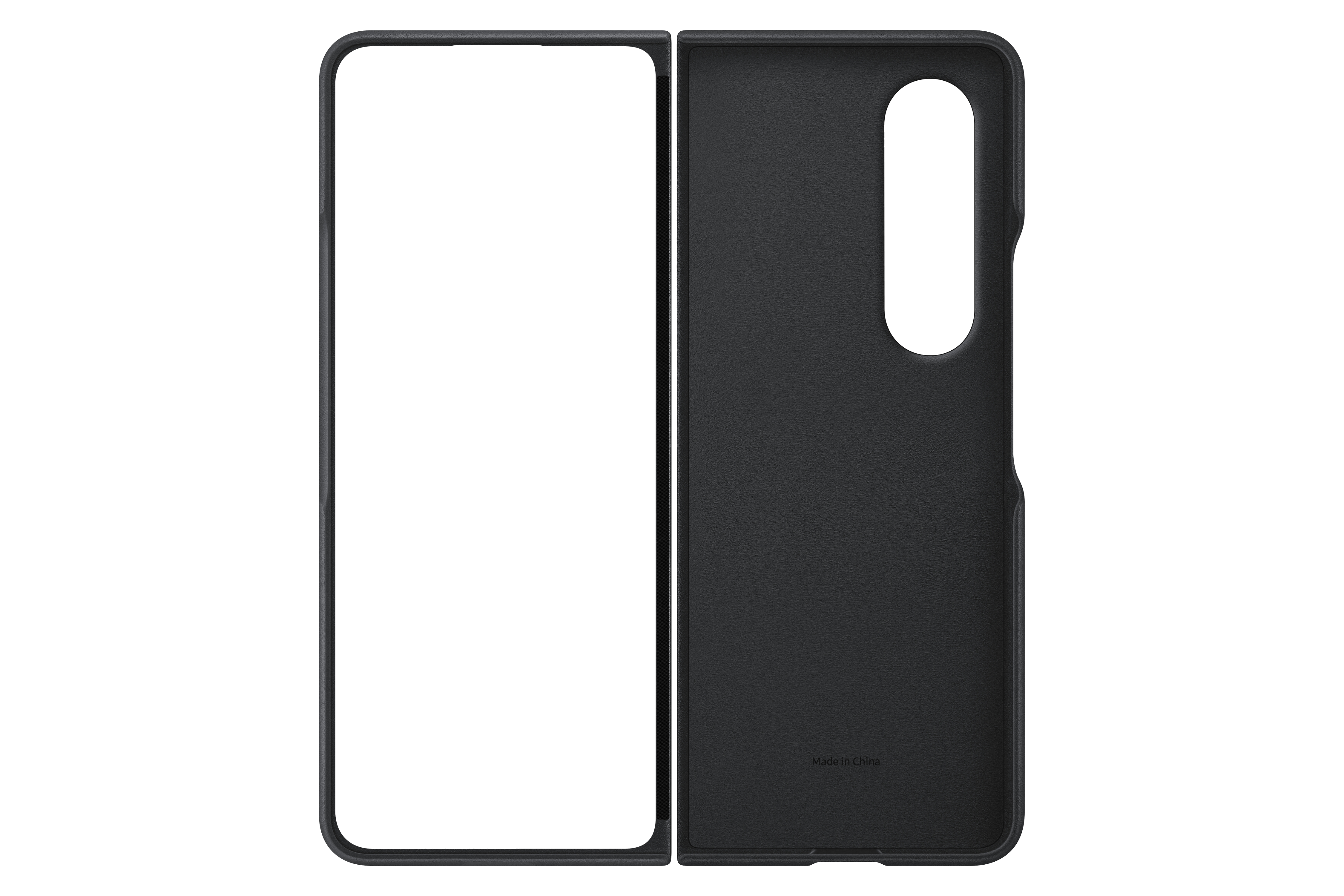 Samsung Galaxy Z Fold4 Leather case zwart