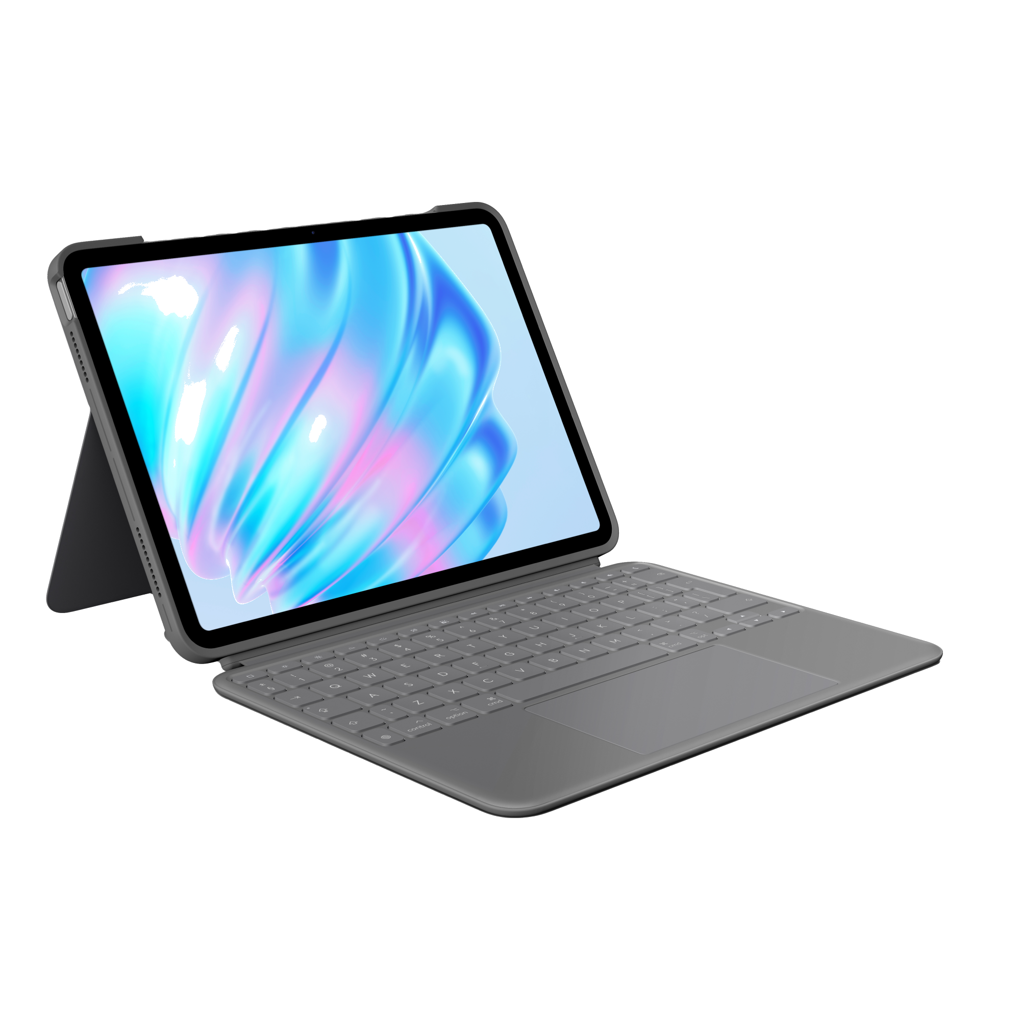 Logitech iPad Air 11 inch (M2) Combo touch toetsenbordcase UK grijs