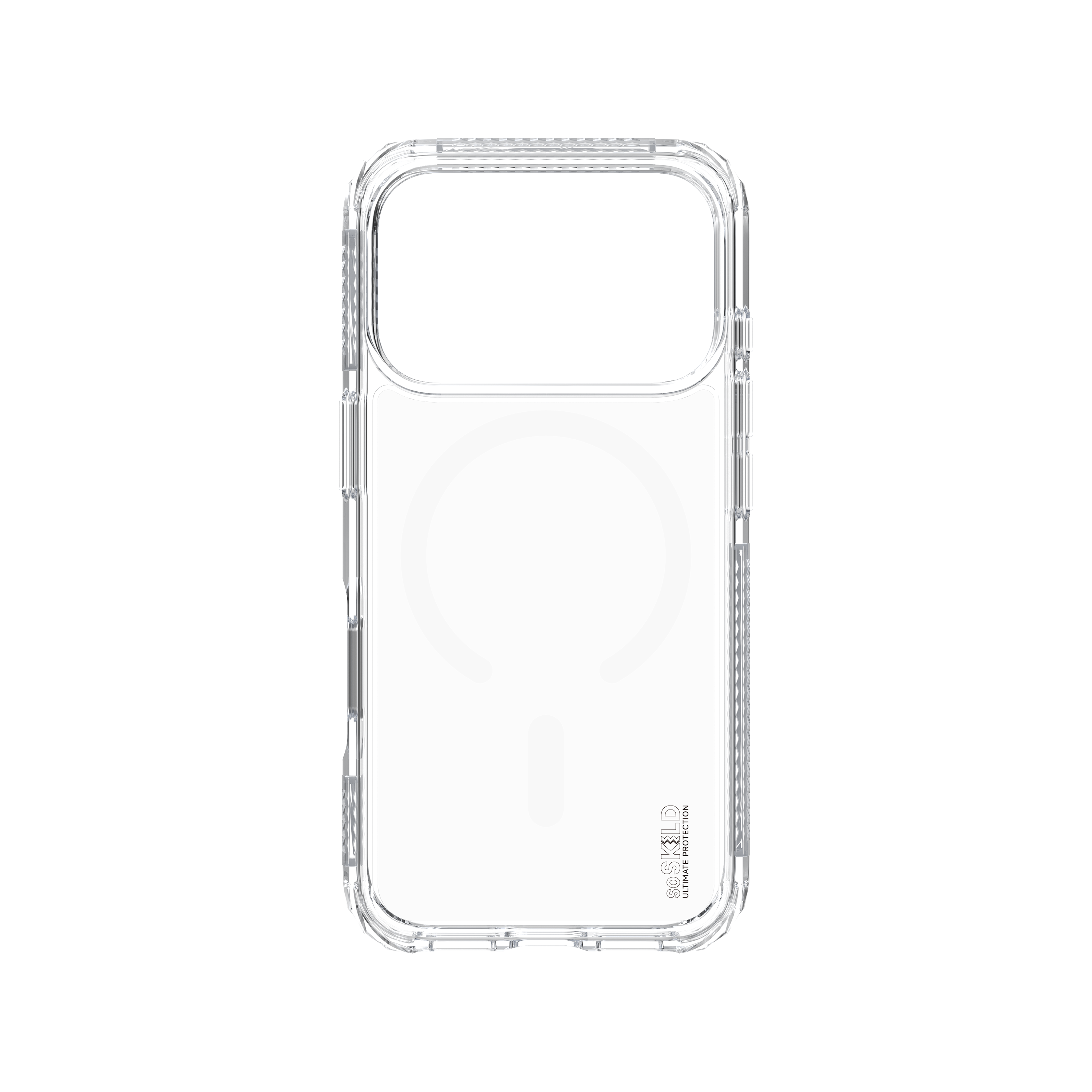 SoSkild iPhone 18 Pro / 17 Pro Defend heavy impact case met magnetische ring transparant