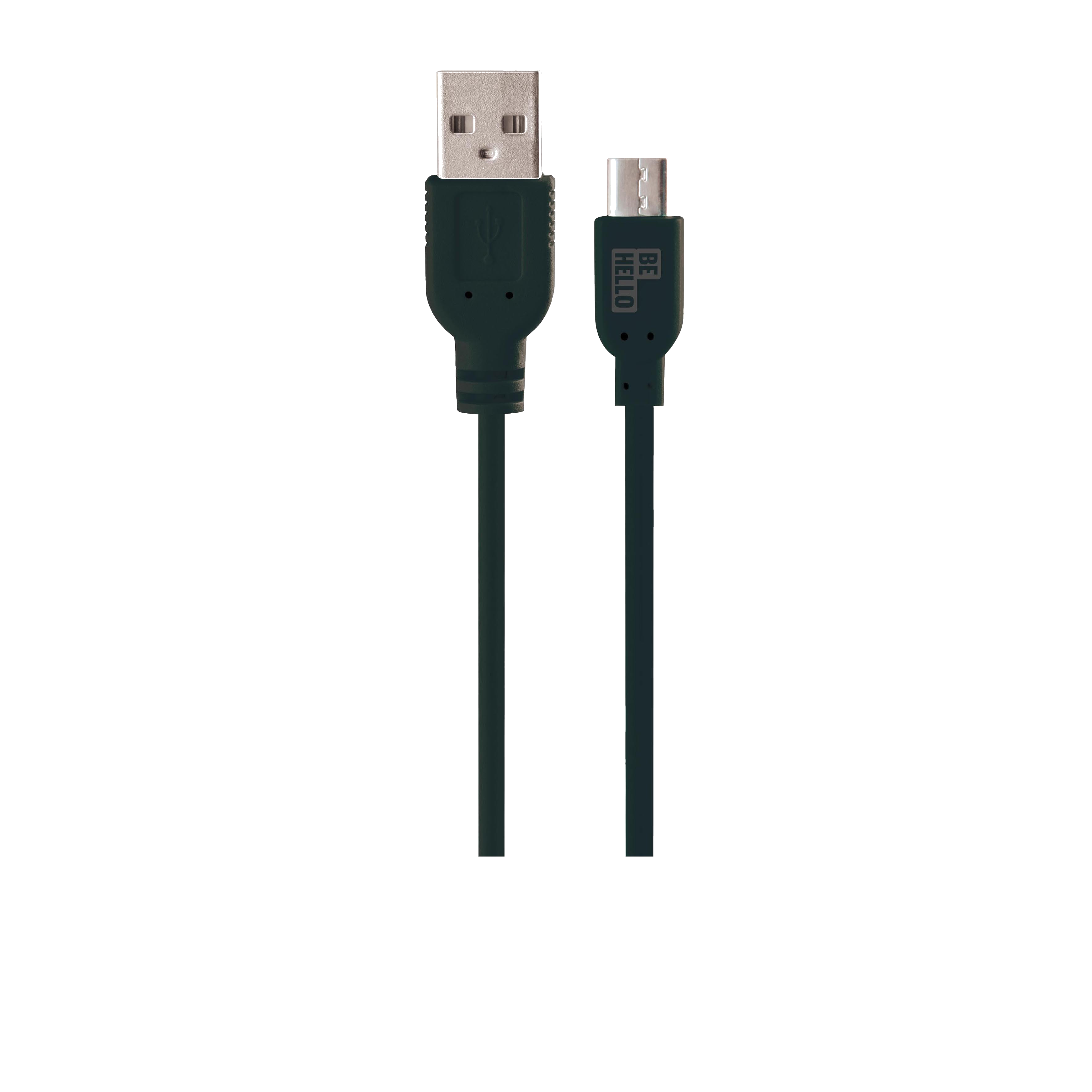 BeHello USB-A naar Micro-USB kabel 1.2m zwart