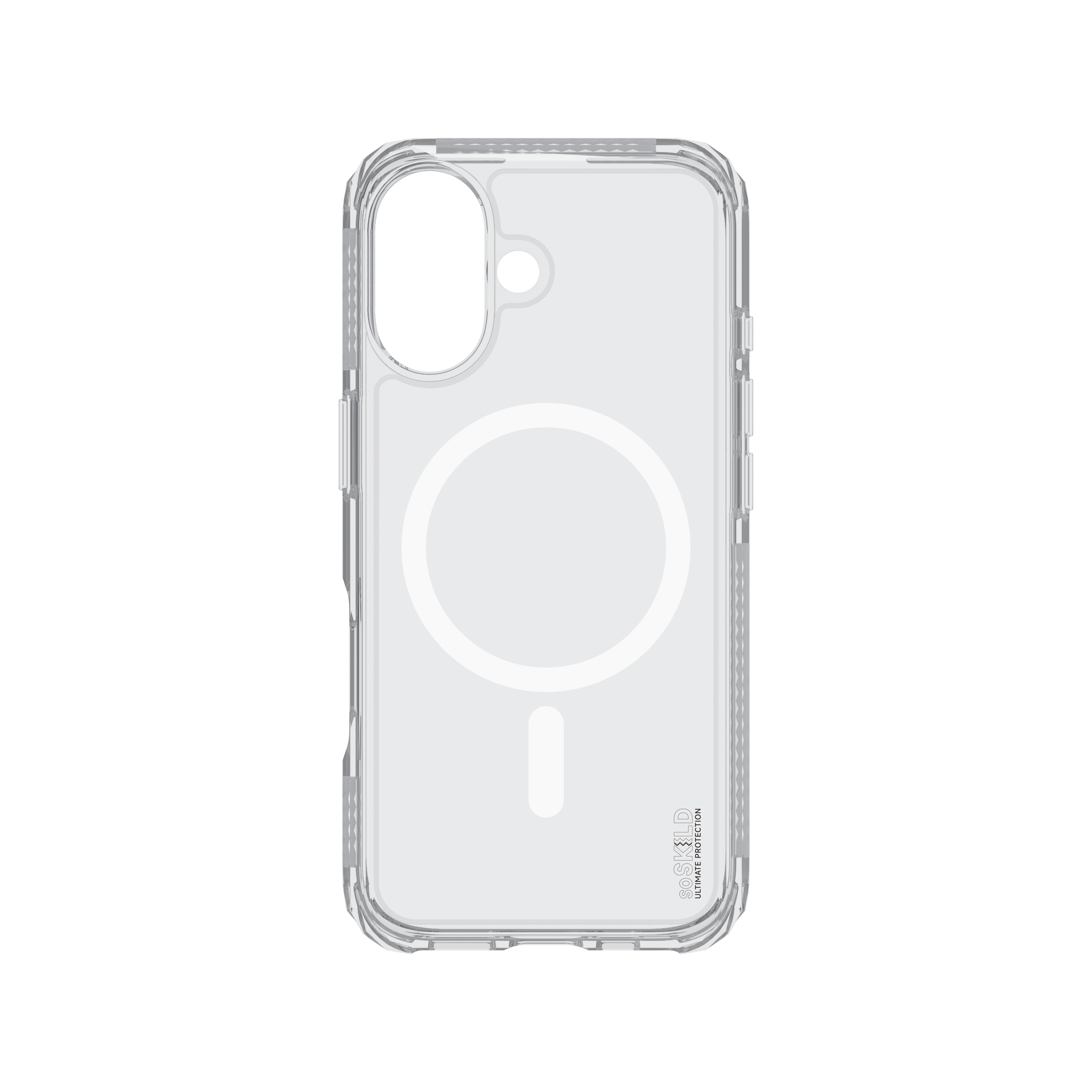 SoSkild iPhone 17 Defend heavy impact case met magnetische ring transparant