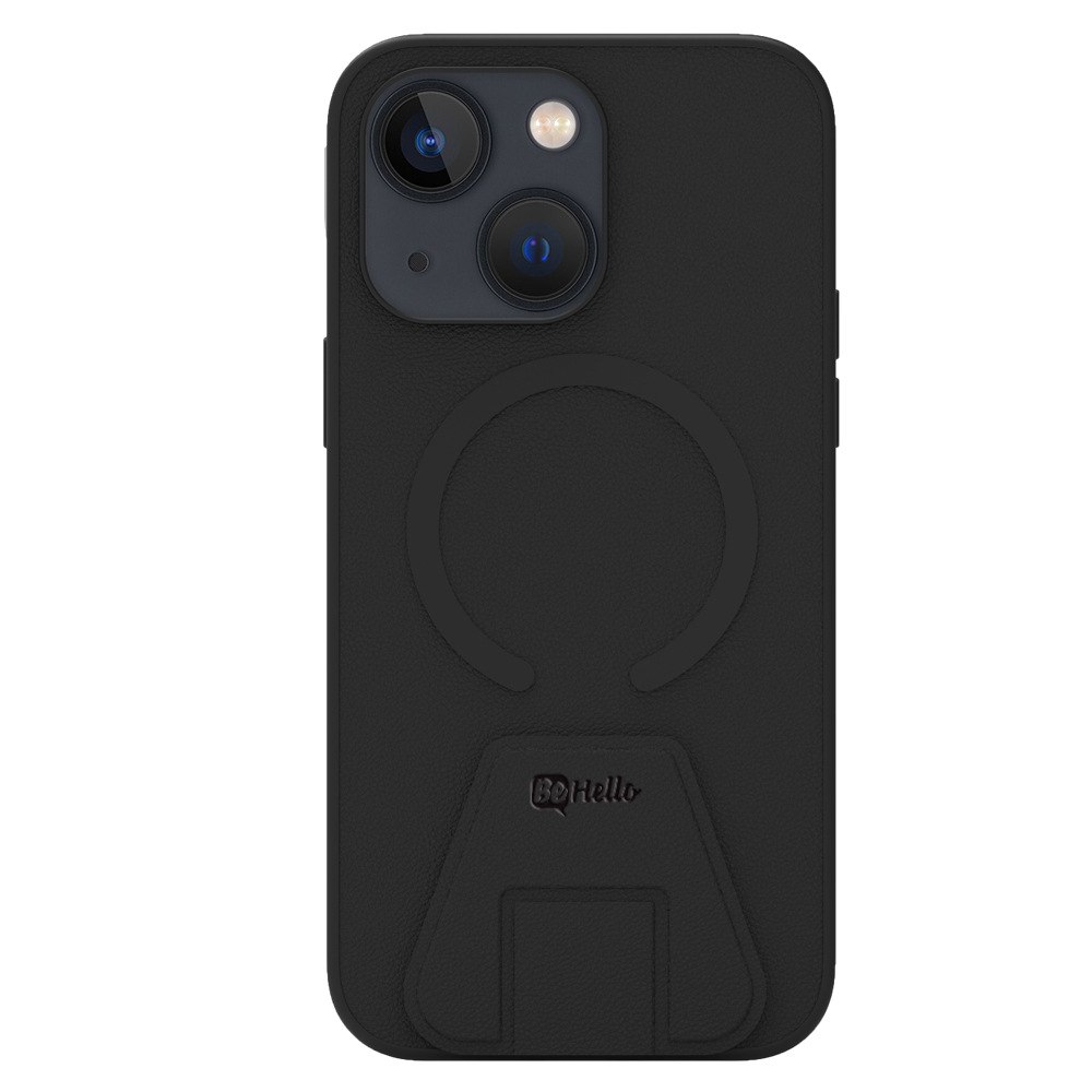BeHello iPhone 14 Plus Stand case met magnetische ring zwart