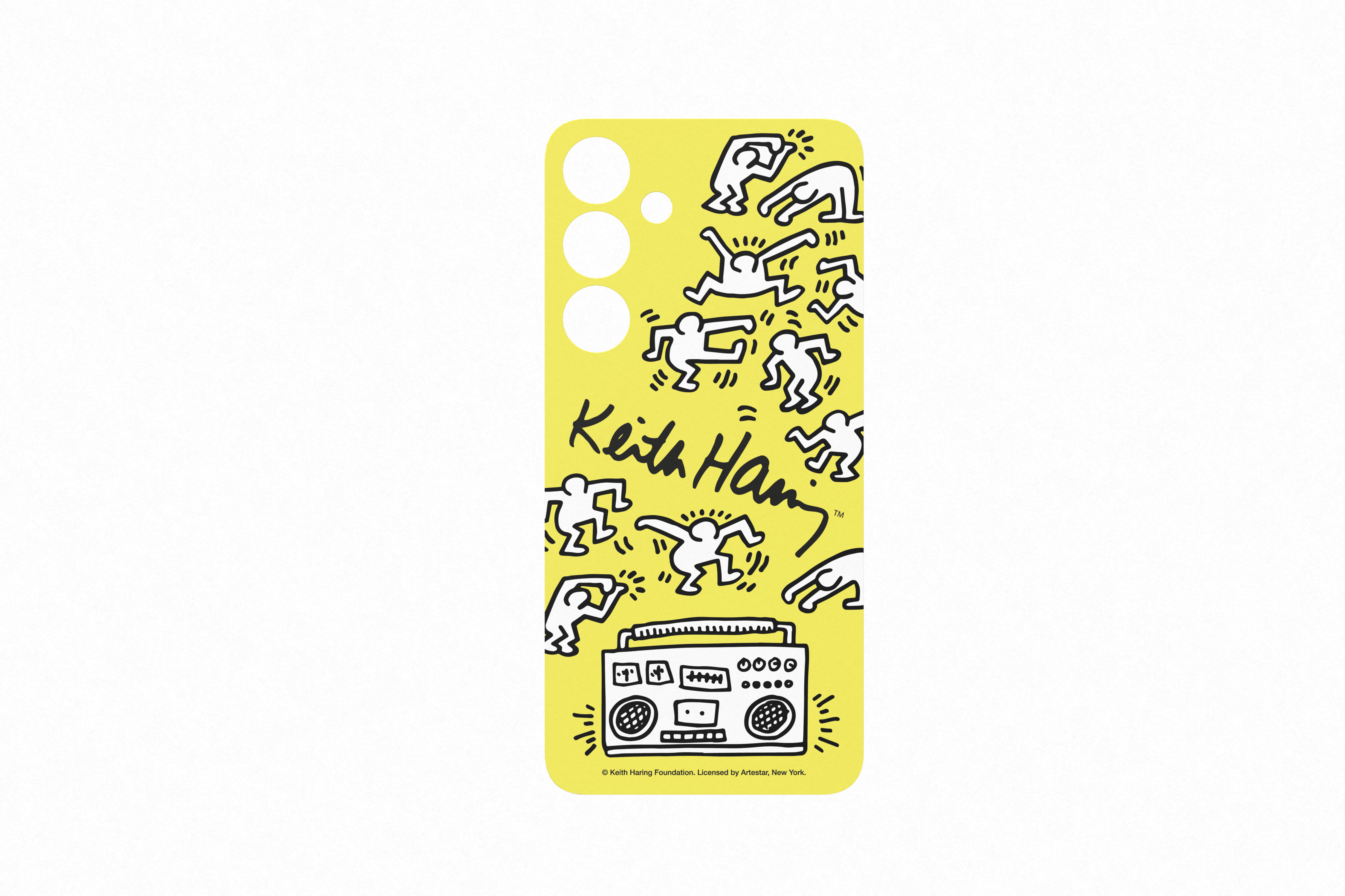 Samsung Galaxy S24+ Keith Haring dance plate kaart geel