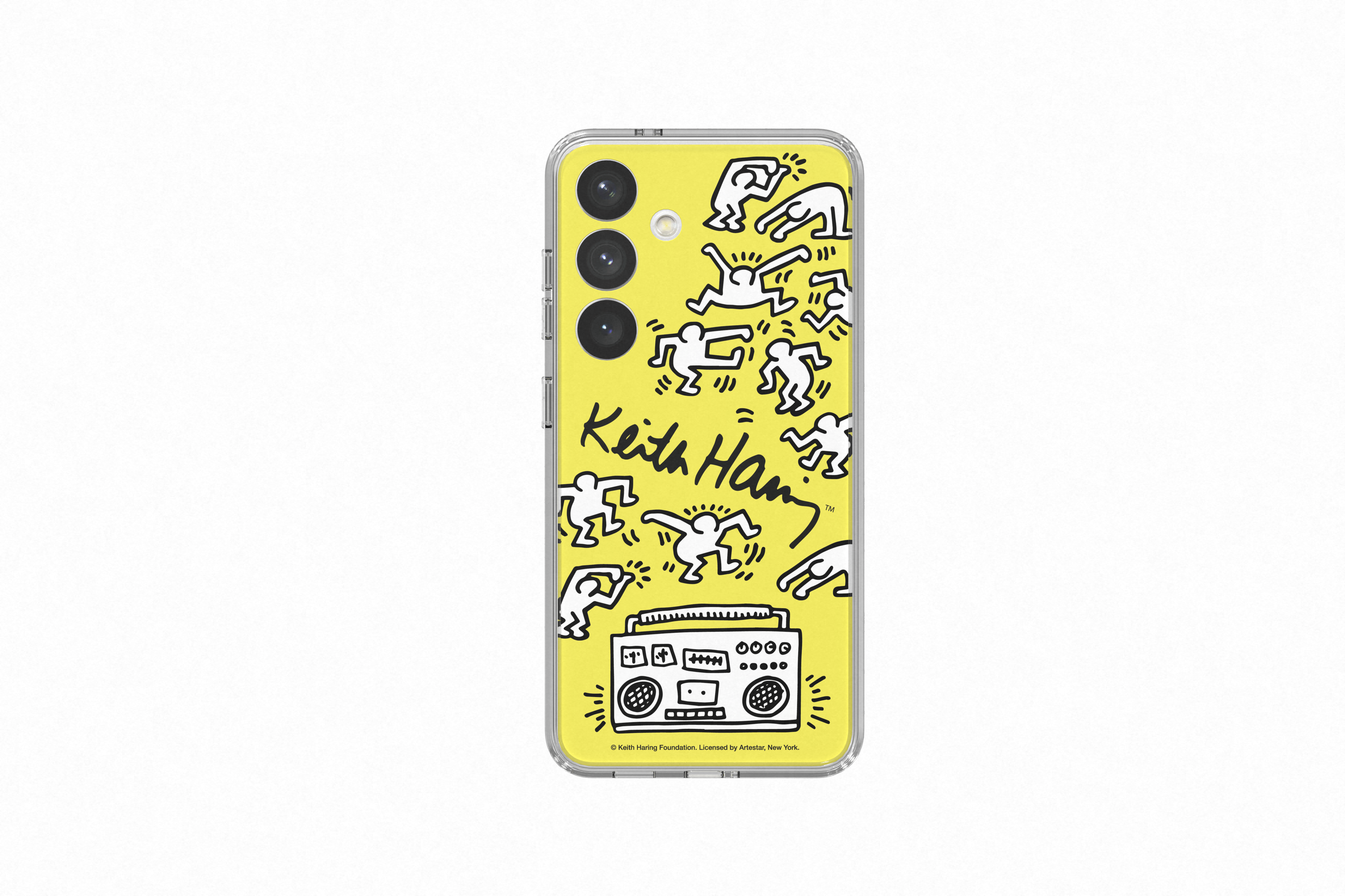 Samsung Galaxy S24 Keith Haring dance plate kaart geel
