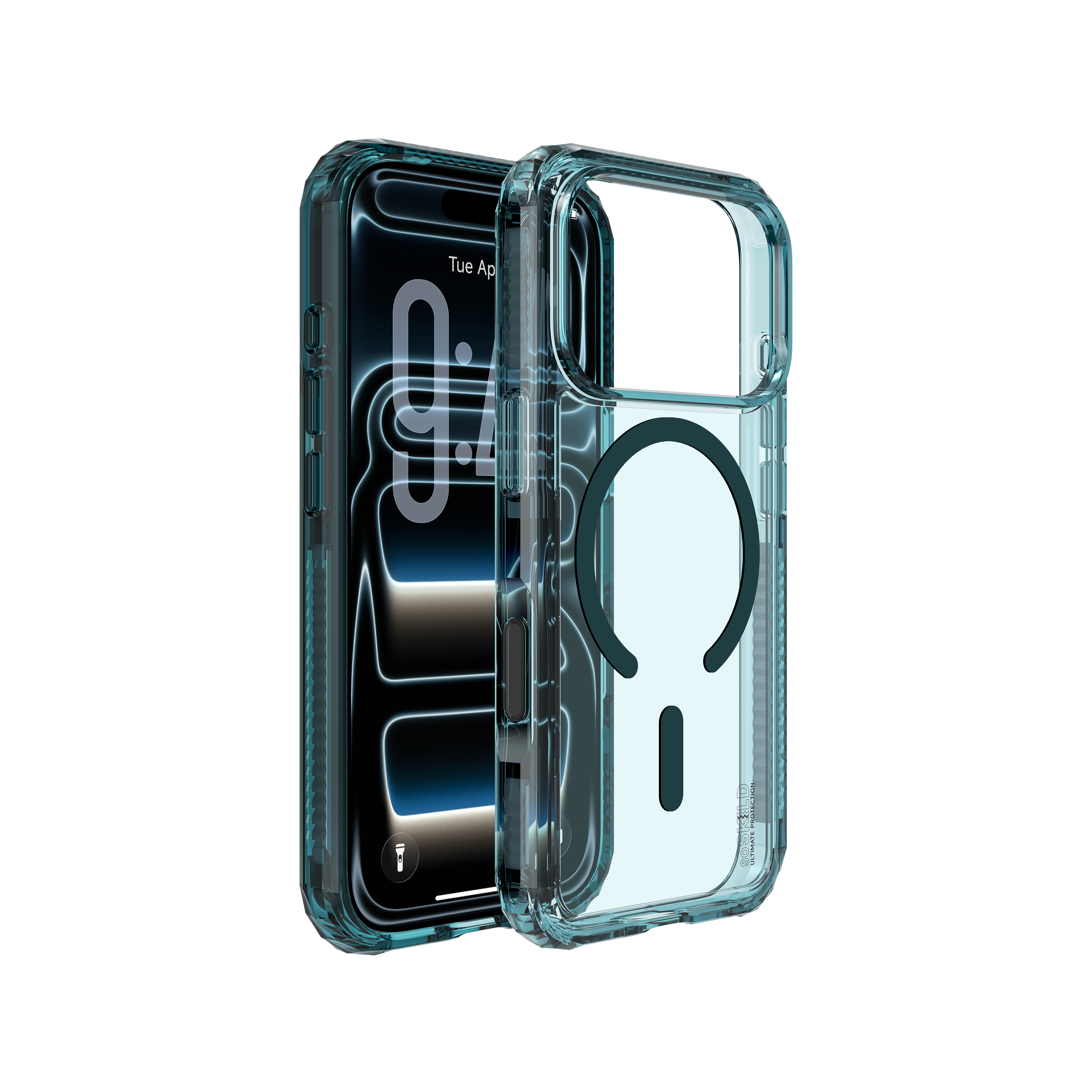 SoSkild iPhone 18 Pro / 17 Pro Defend heavy impact case met magnetische ring grijs