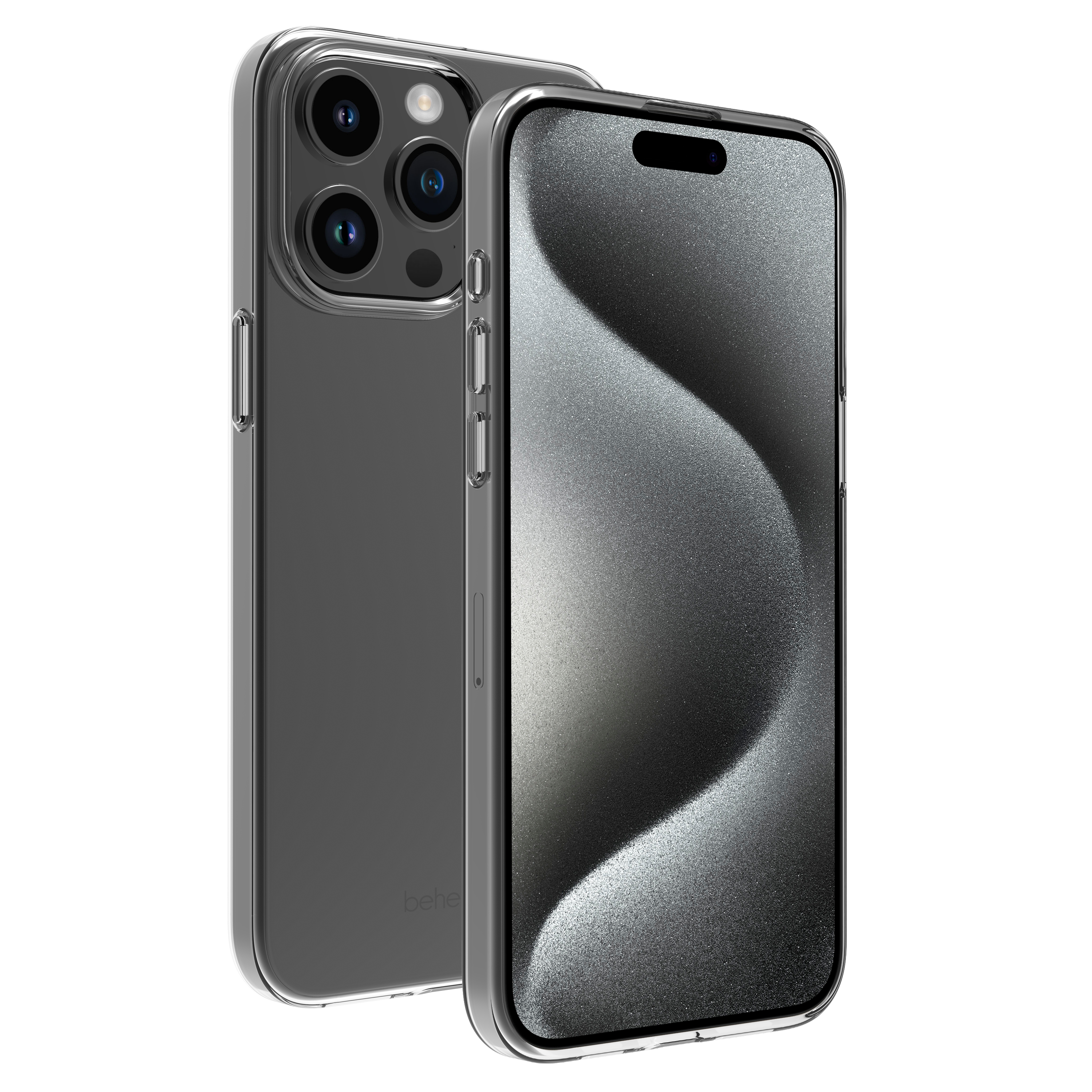 BeHello iPhone 15 Pro Thin gel case transparant