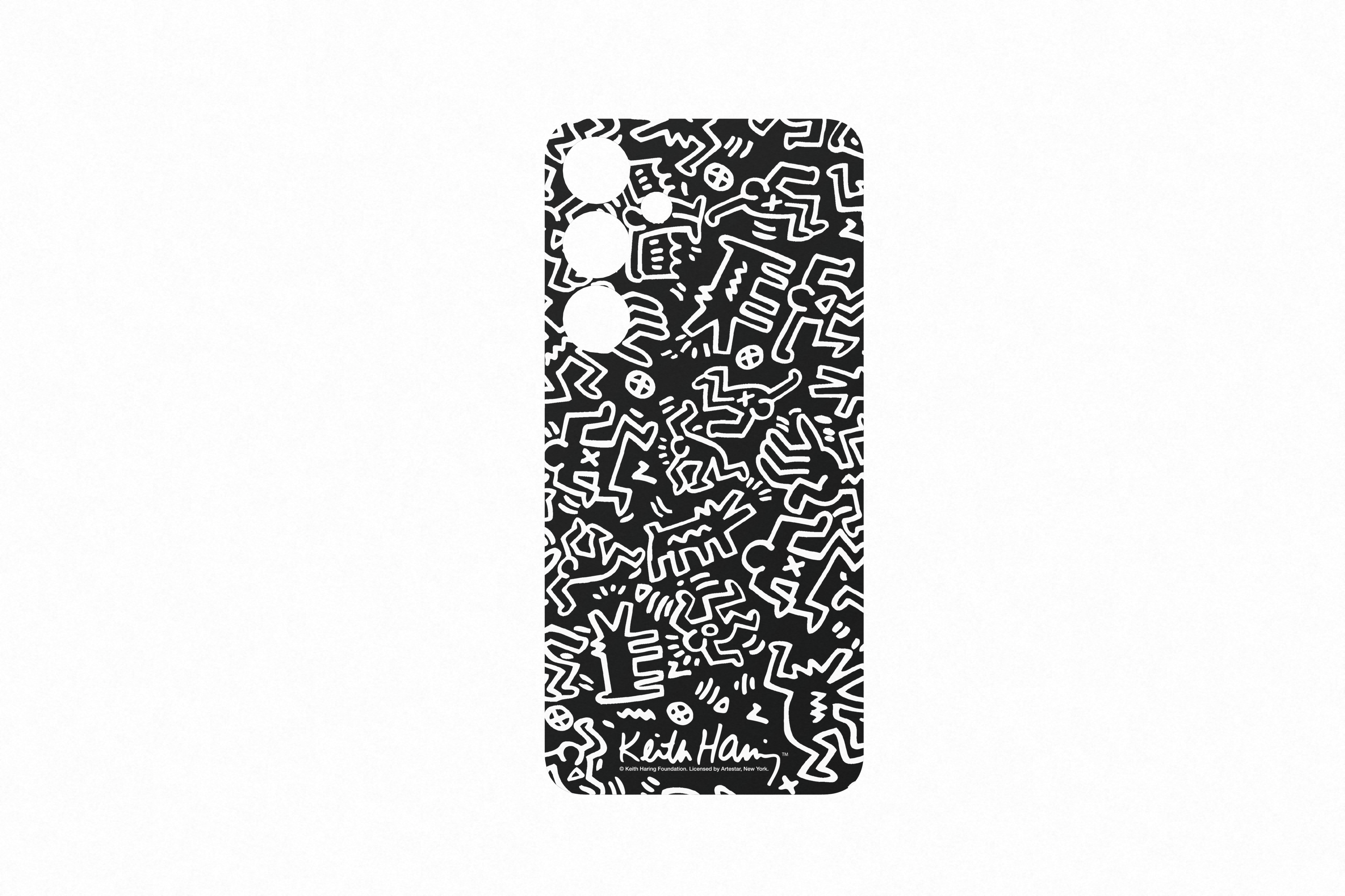 Samsung Galaxy S24+ Keith Haring mono plate kaart zwart