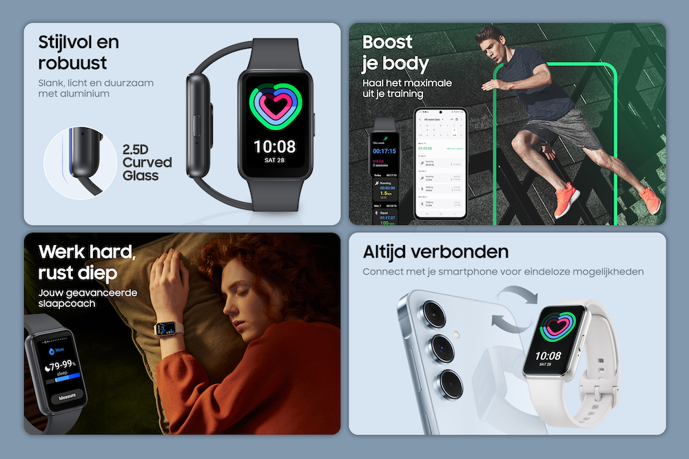 Samsung Galaxy Fit3 zilver