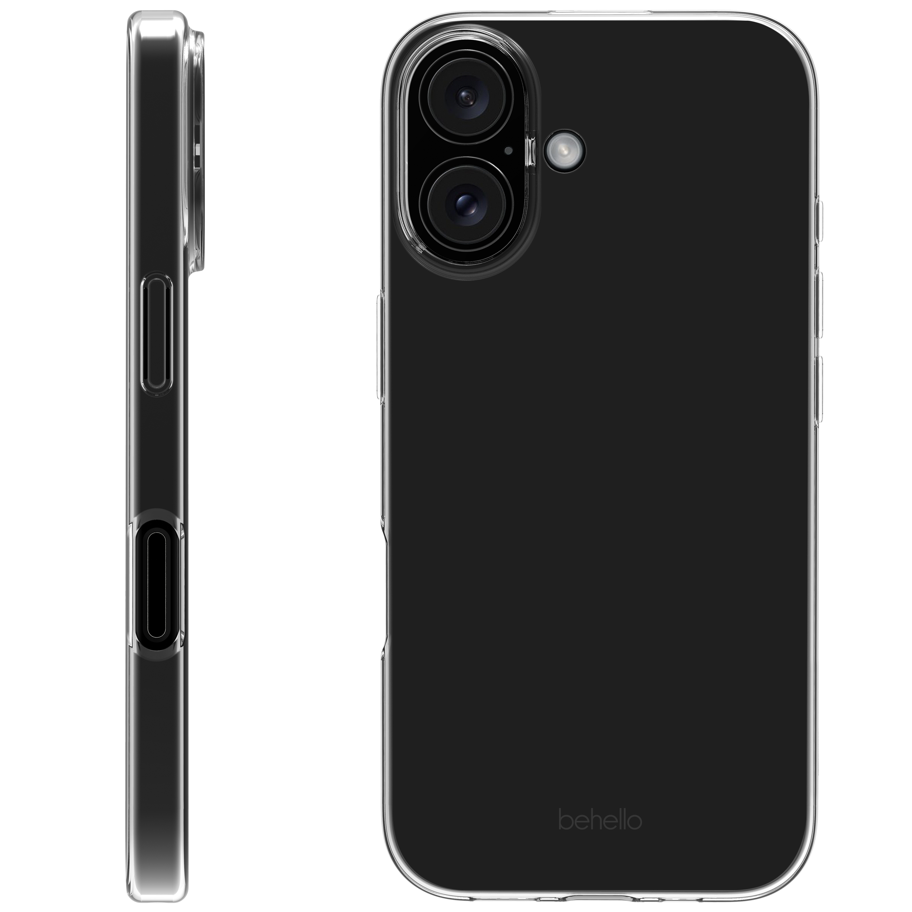 BeHello iPhone 16 Thin gel case transparant