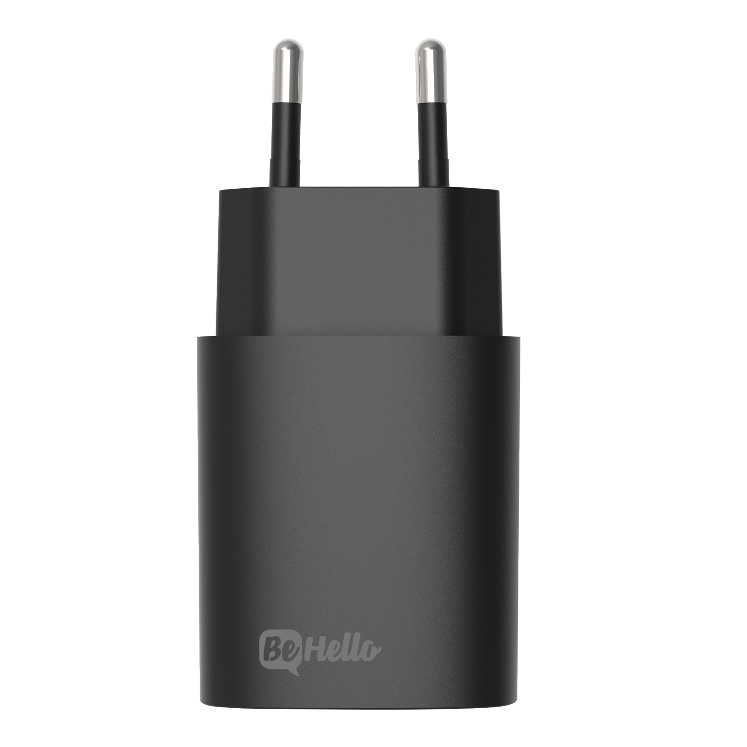 BeHello Oplader 25W PD met 2 poorten (USB-C en USB-A) zwart