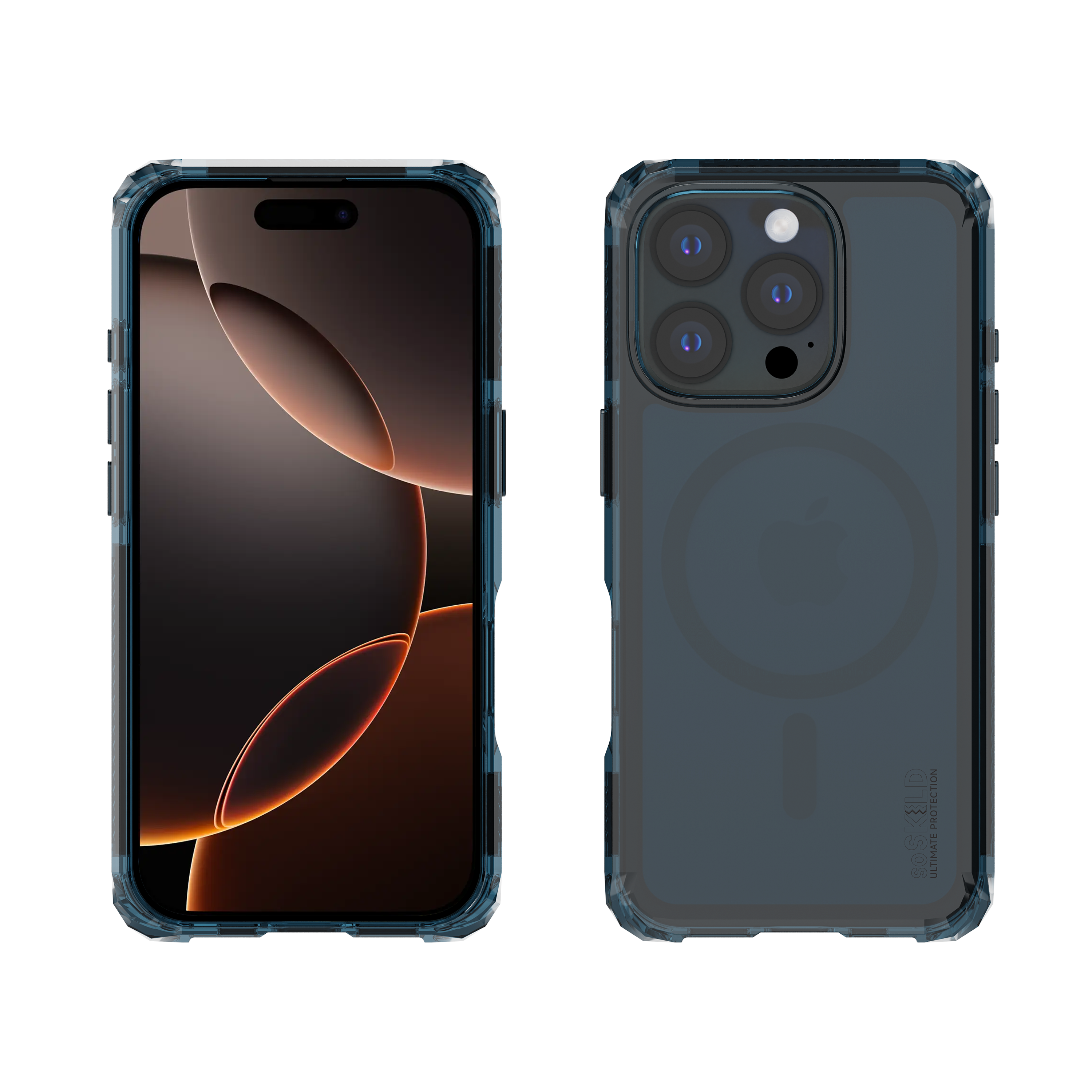 SoSkild iPhone 16 Pro Defend heavy impact case met magnetische ring grijs