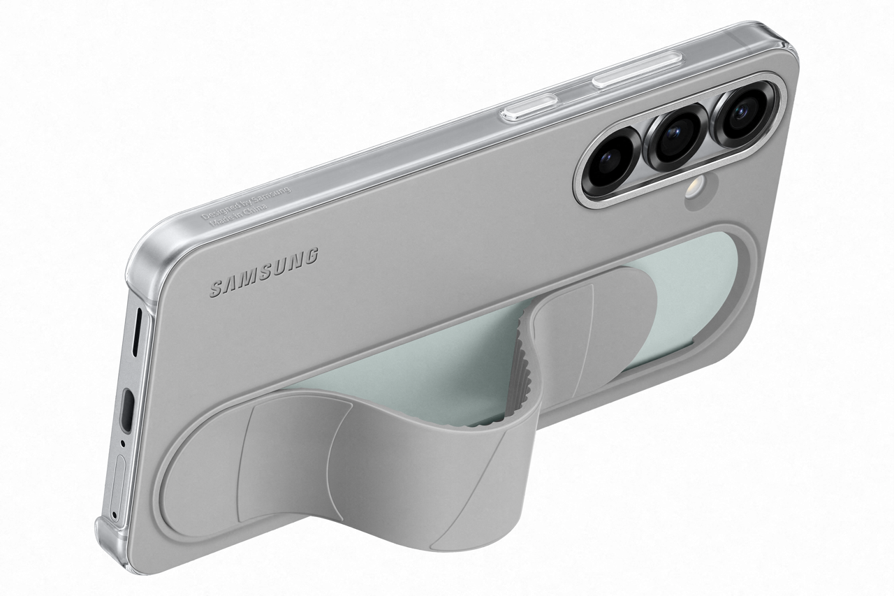 Samsung Galaxy S25 Standing grip case grijs