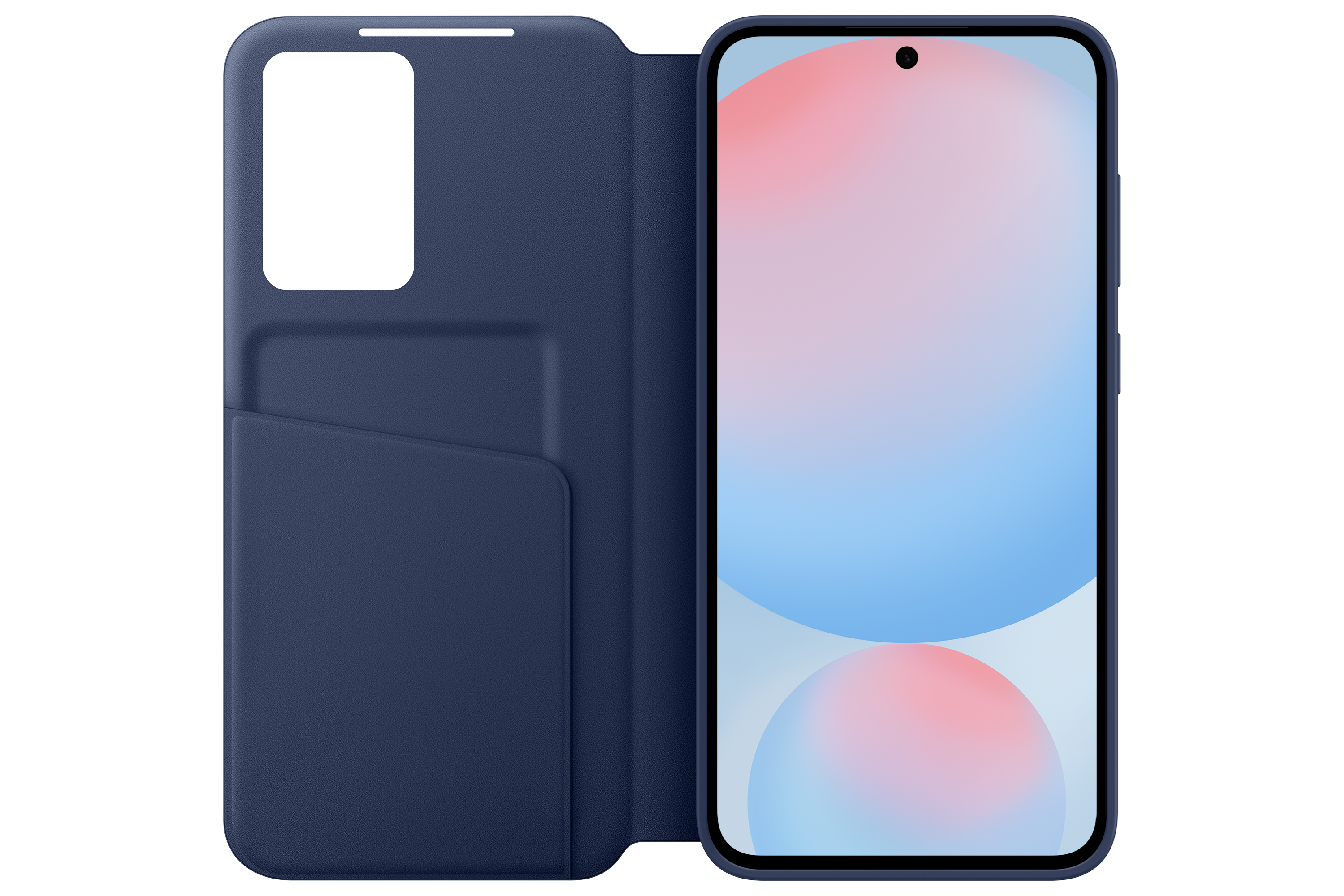 Samsung Galaxy S24 FE Smart view wallet case blauw