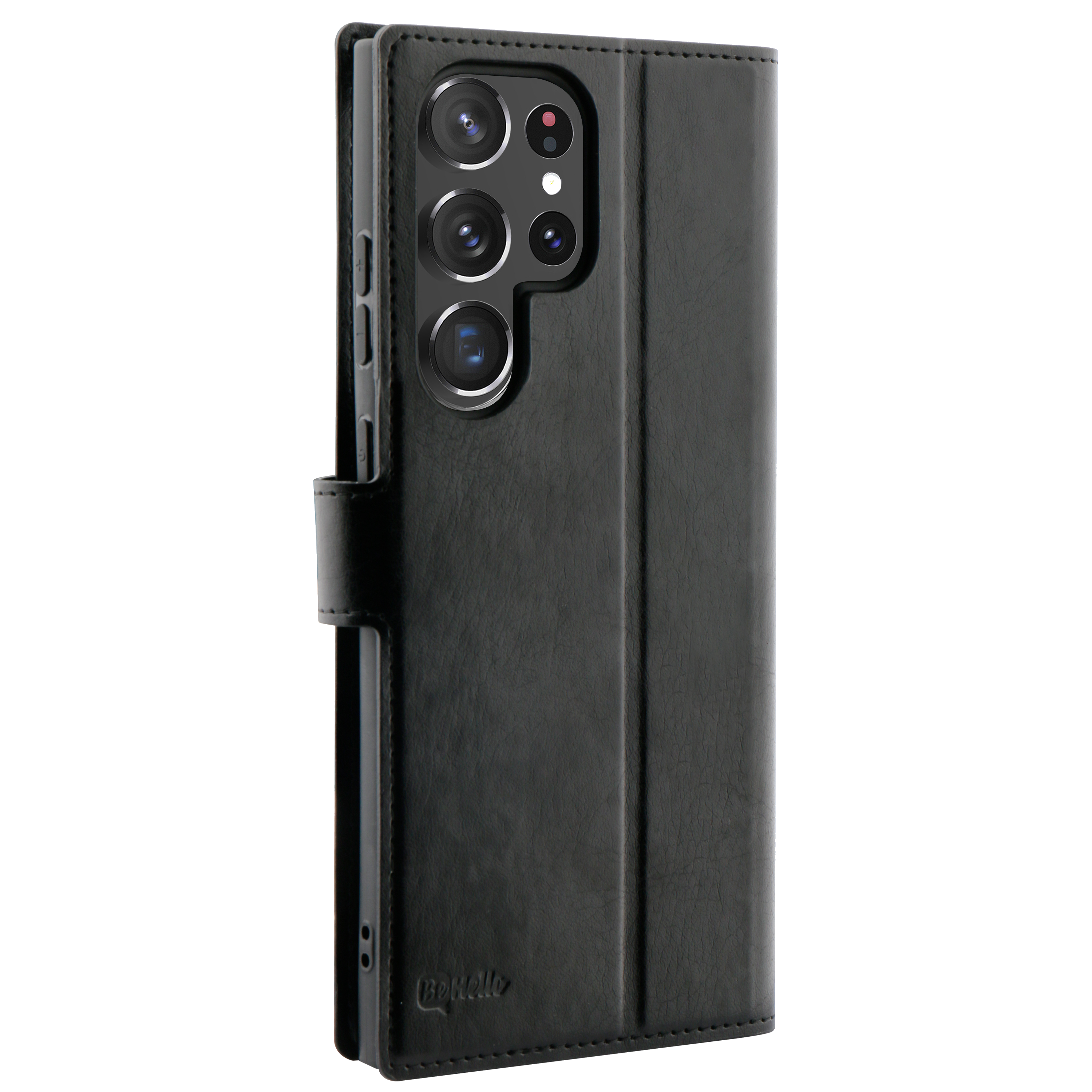 BeHello Samsung Galaxy S23 Ultra Gel wallet case zwart