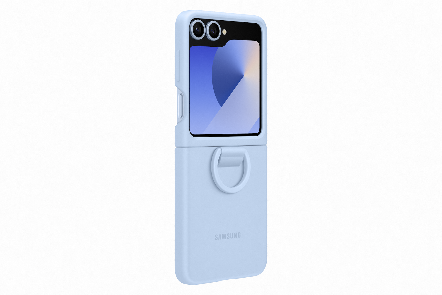 Samsung Galaxy Flip6 Silicone case blauw