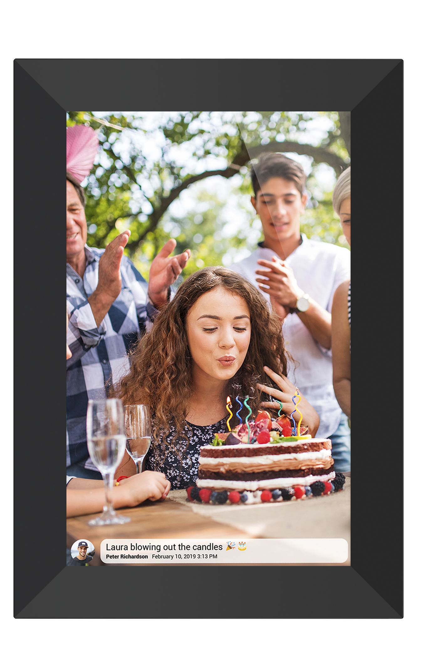 BeHello Digitale fotolijst met Frameo app 10.1 inch zwart