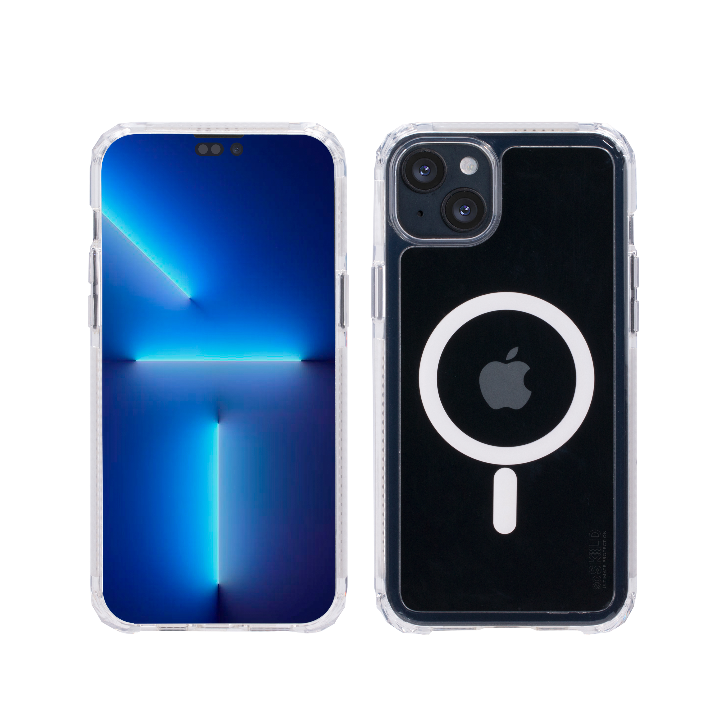 SoSkild iPhone 14 Defend heavy impact case met magnetische ring transparant