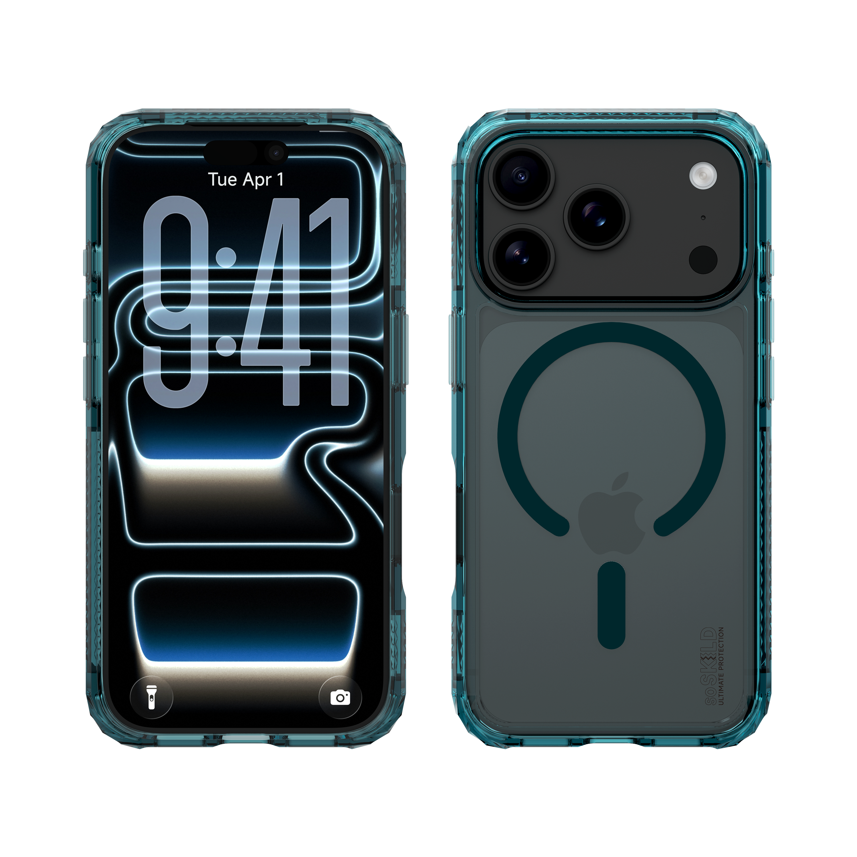 SoSkild iPhone 18 Pro / 17 Pro Defend heavy impact case met magnetische ring grijs