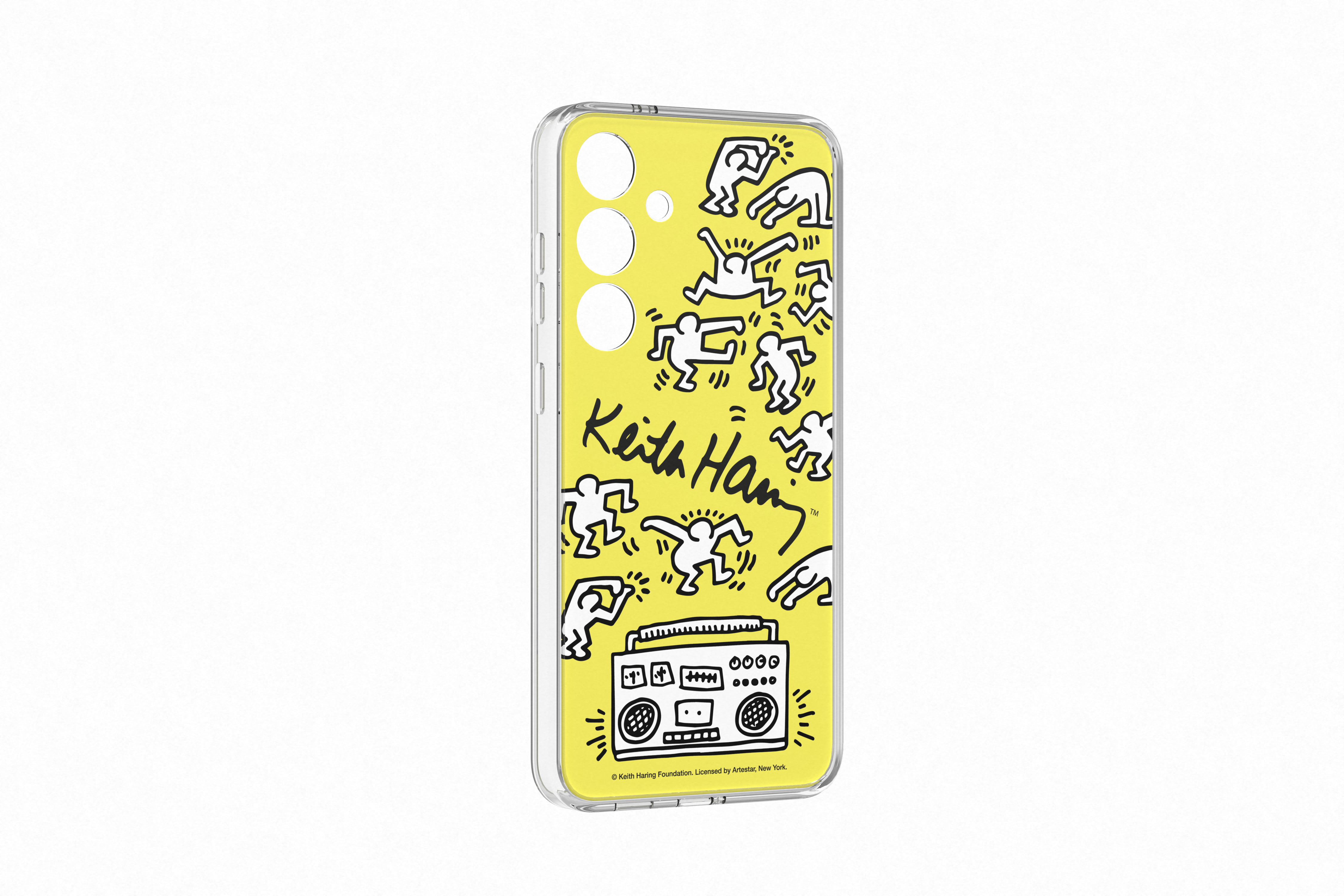 Samsung Galaxy S24+ Keith Haring dance plate kaart geel