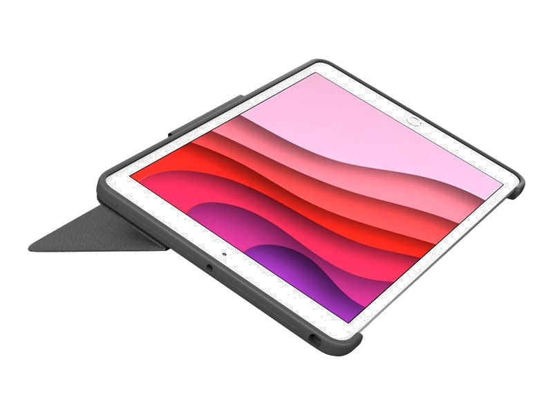 Logitech iPad (10e generatie) Combo touch toetsenbordcase QWERTY grijs