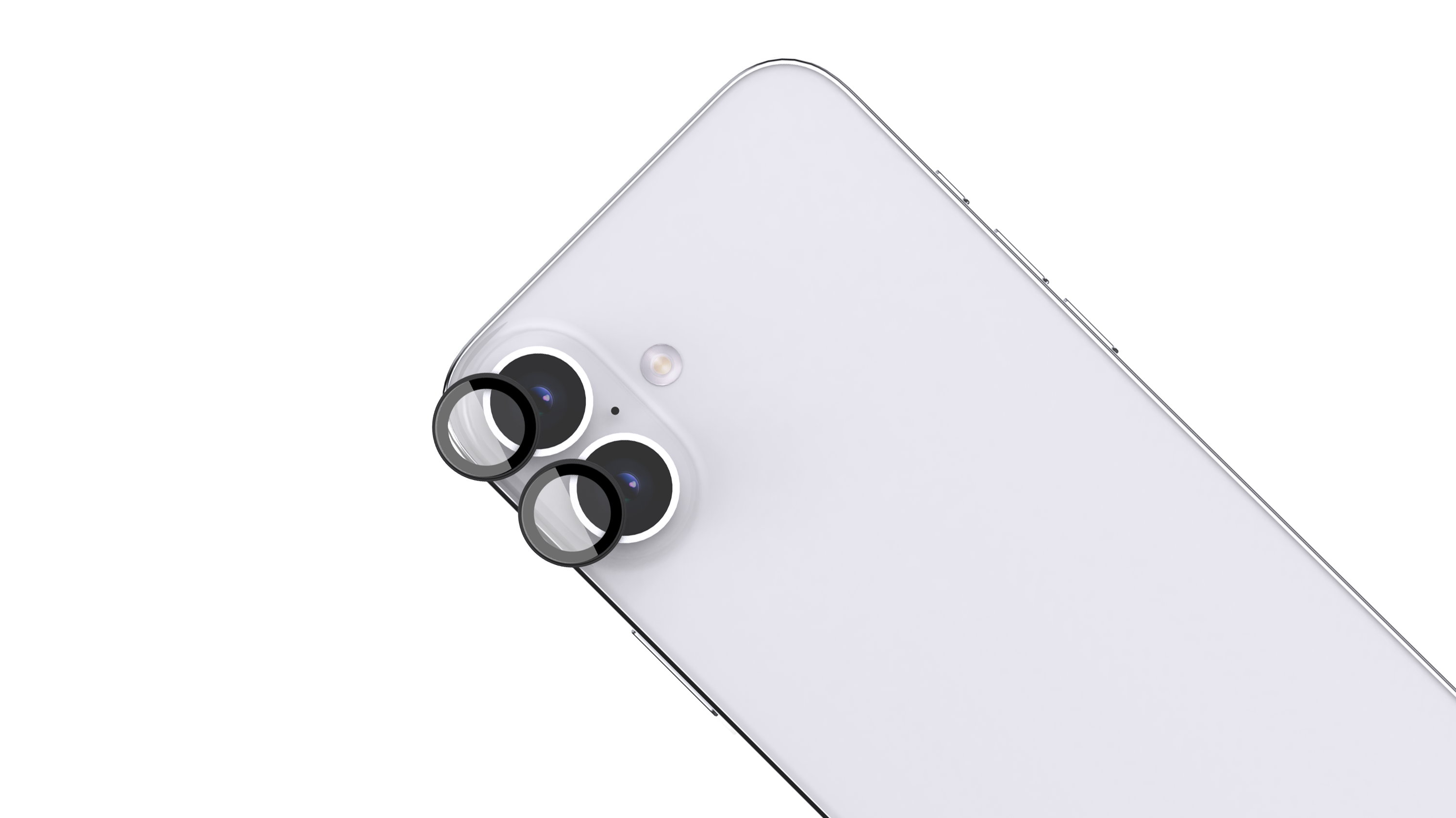 BeHello iPhone 16/16 Plus Camera lens protector zwart