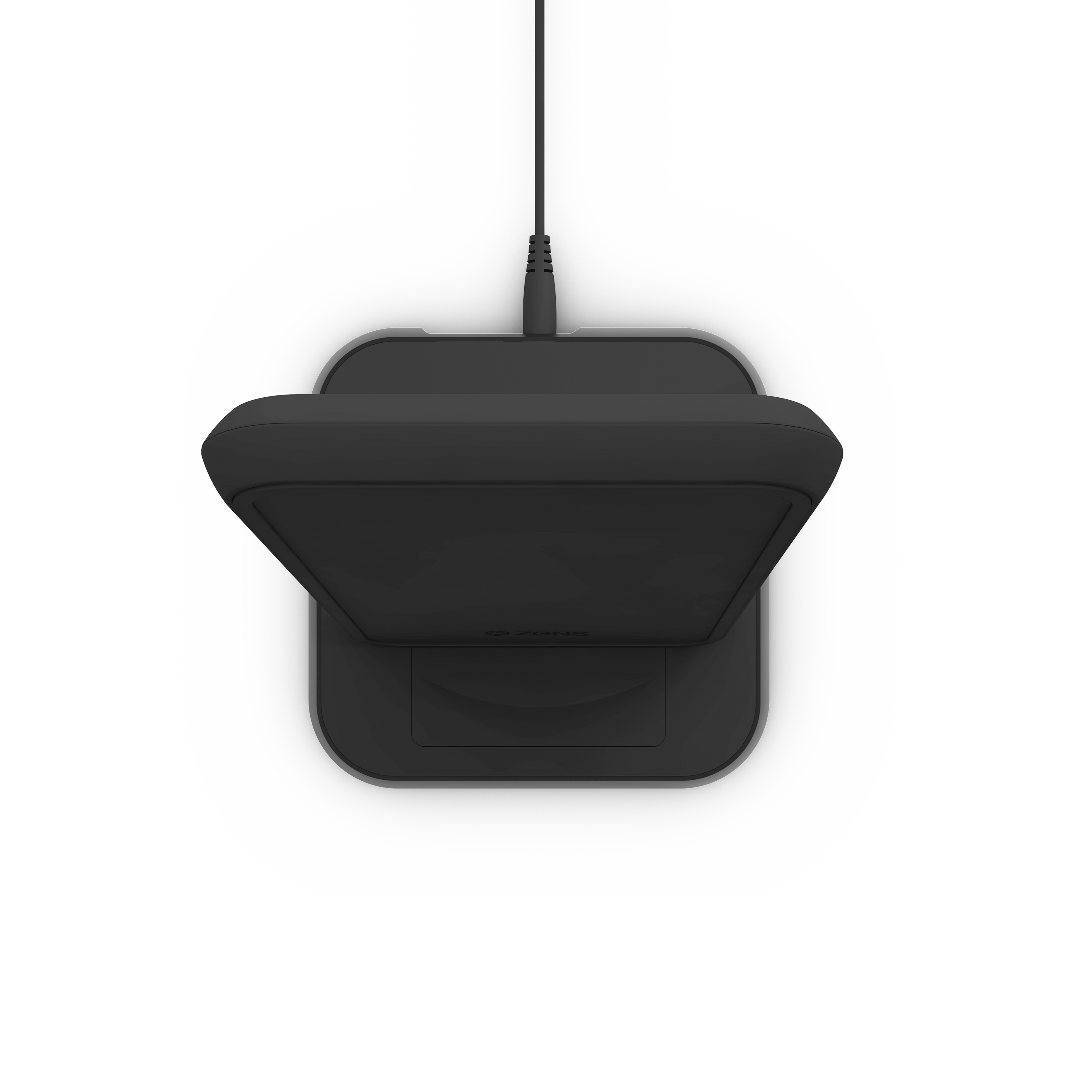 ZENS Draadloze oplader 10W met stand zwart