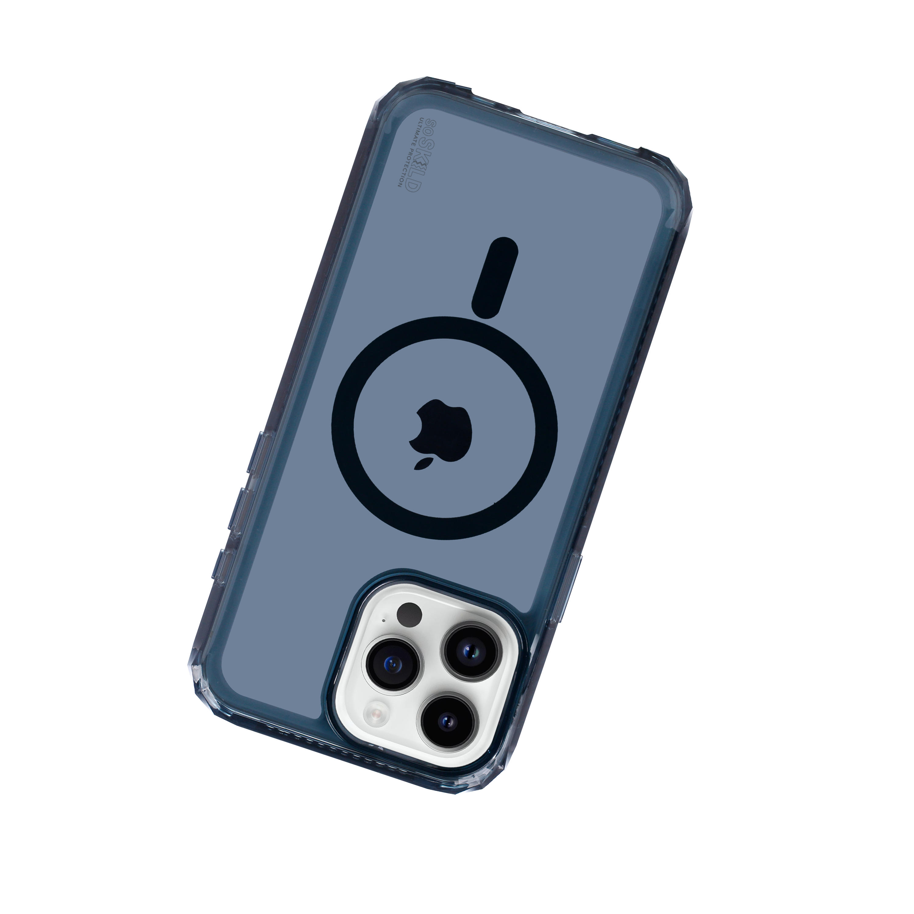 SoSkild iPhone 15 Pro Max Defend heavy impact case met magnetische ring grijs