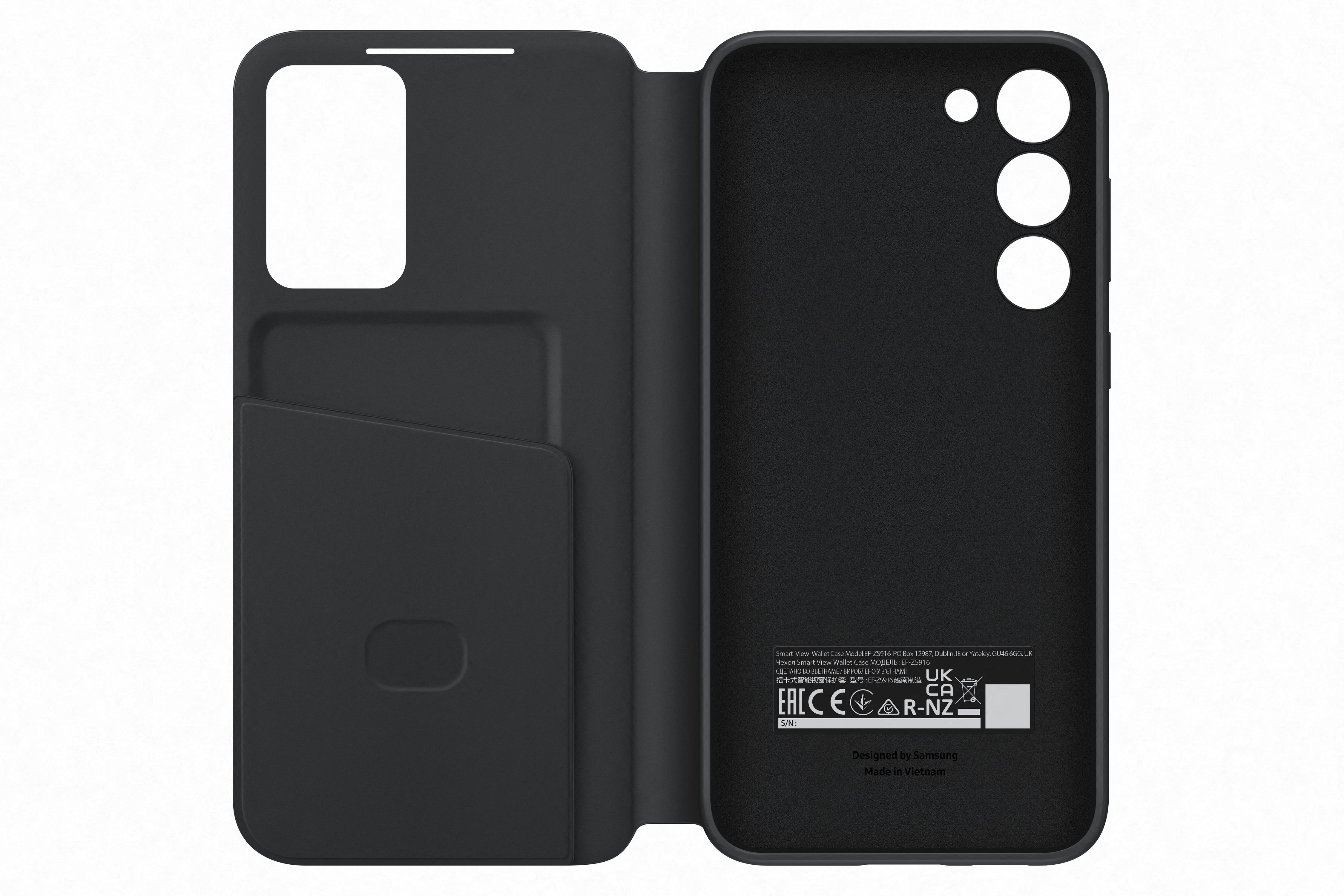 Samsung Galaxy S23+ Smart view wallet case zwart