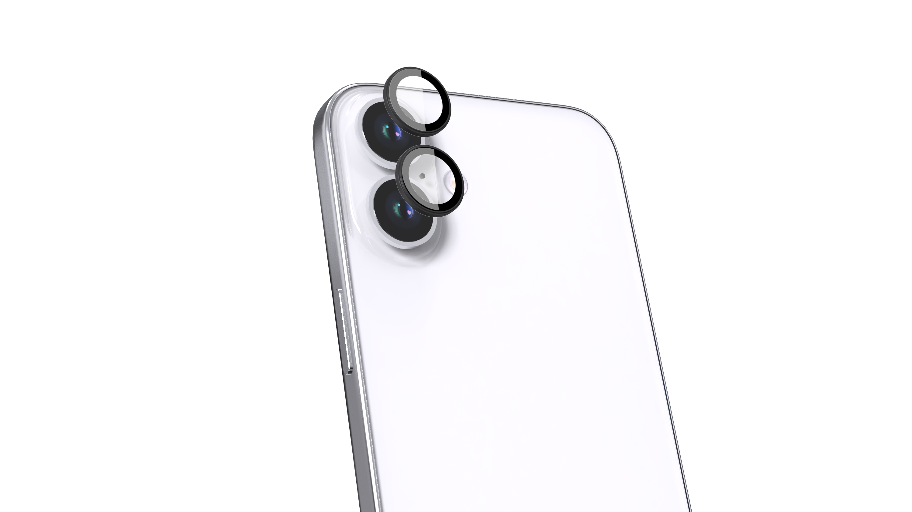 BeHello iPhone 16/16 Plus Camera lens protector zwart